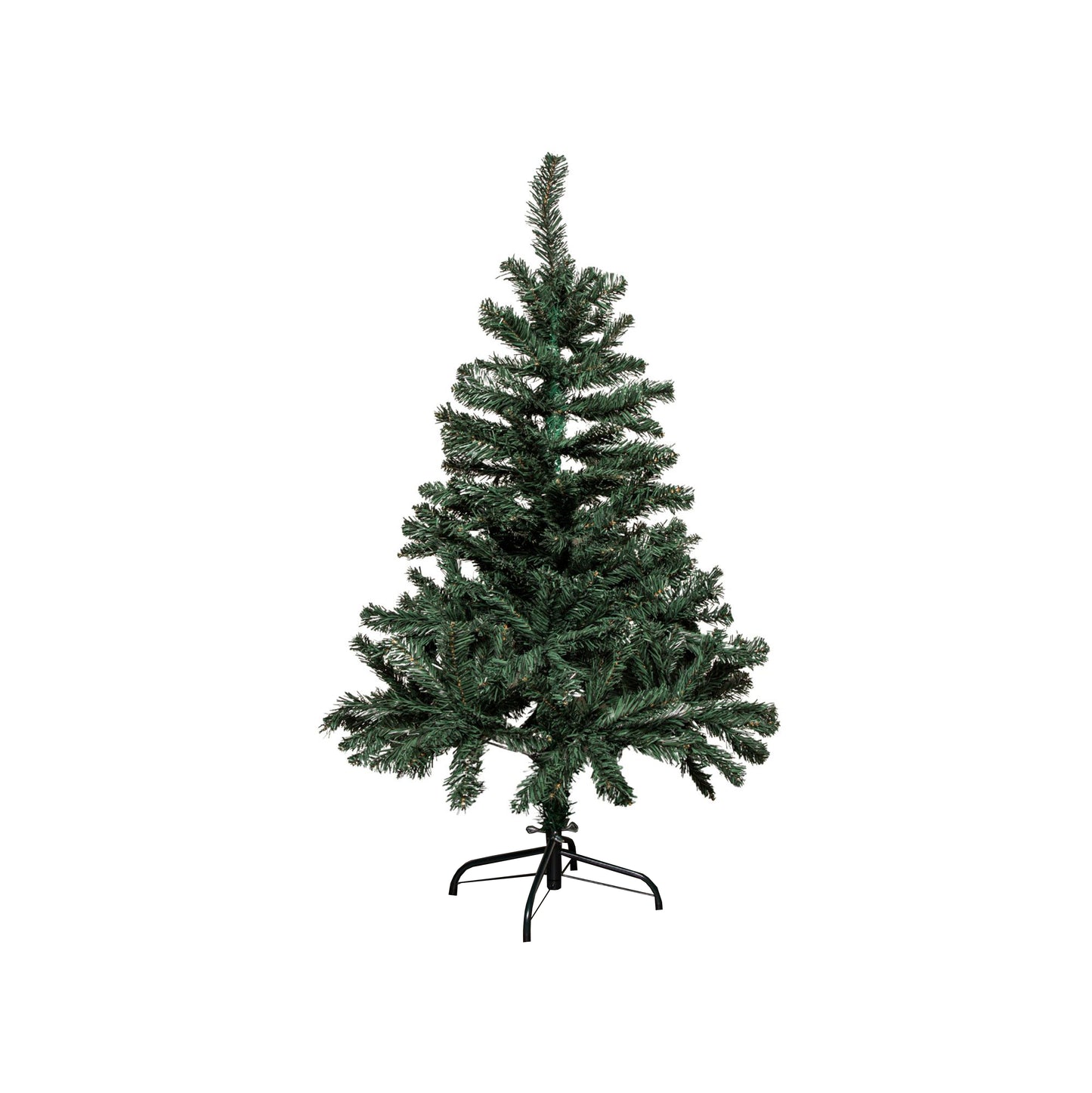 4ft (1.2m) Green Artificial Christmas Tree with Green Metal Stand and 219 Tips