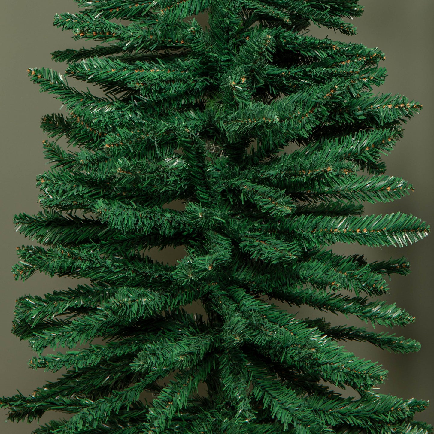 7ft (2.1m) Green Artificial Pencil Christmas Tree With Green Metal Stand and 401 Tips