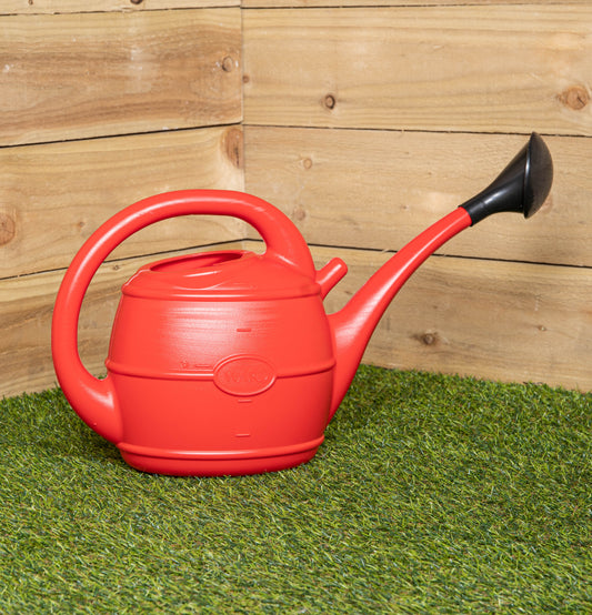 5L Ward Garden Watering Can with Rose in Red