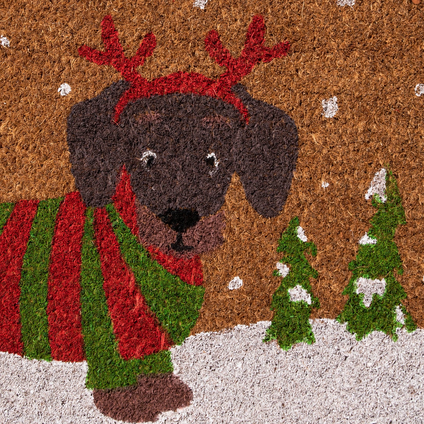 60cm x 40cm Brown Christmas Dachshund Dog Doormat 