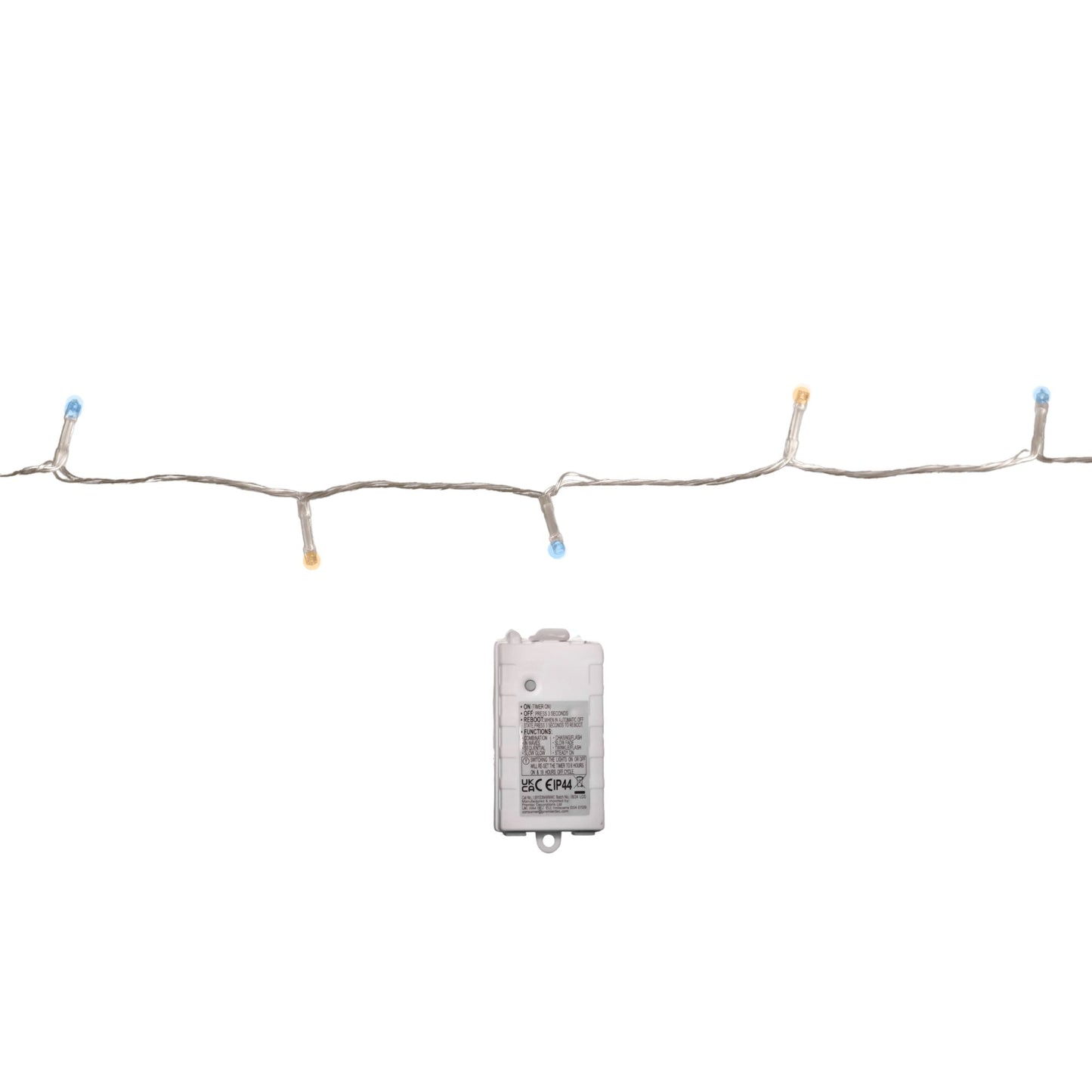 5m 50 LED Battery Operated Christmas String Lights with Timer in Cool & Warm White