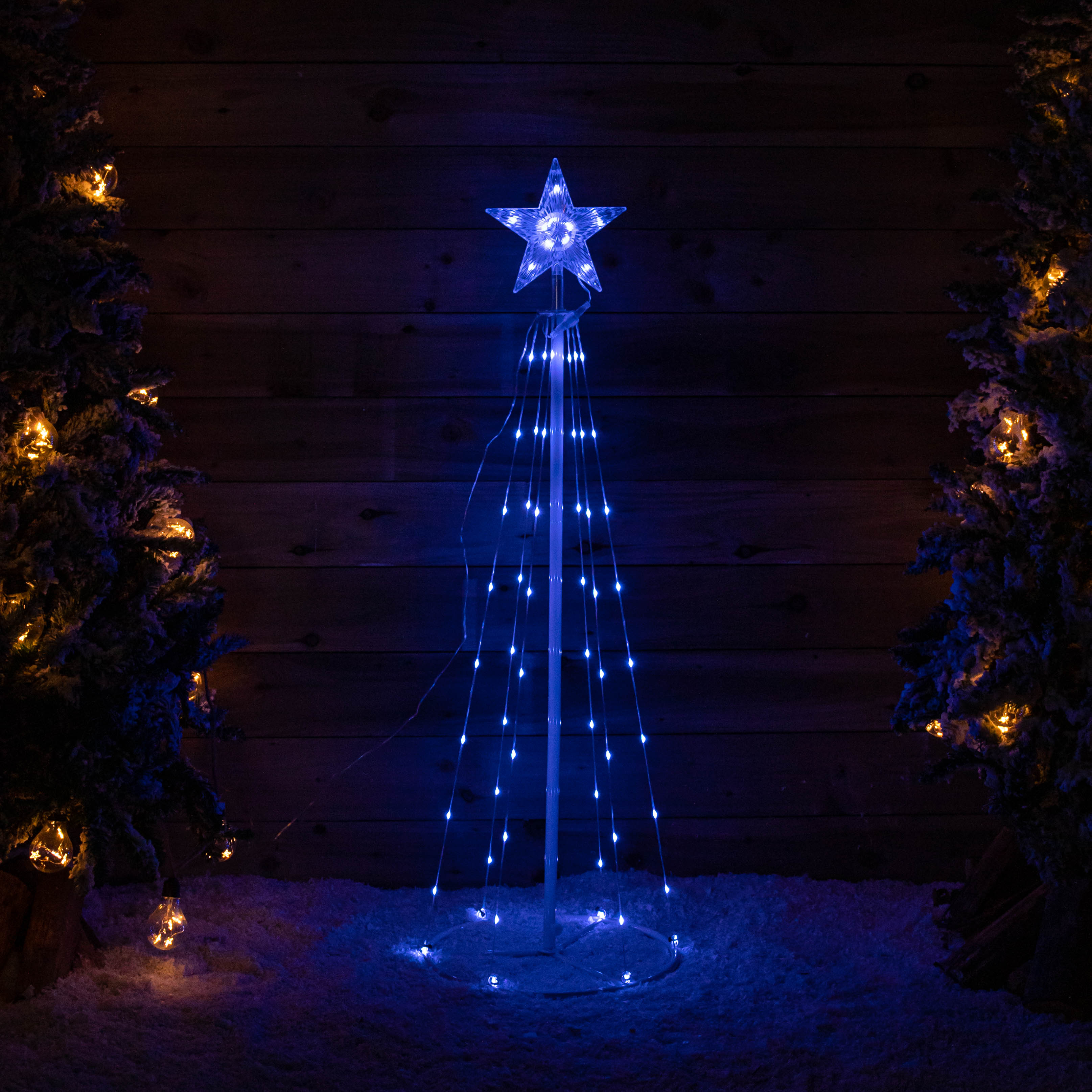 1.2M Light up Smart Christmas Cone Tree with Multi-Action RGB LEDs