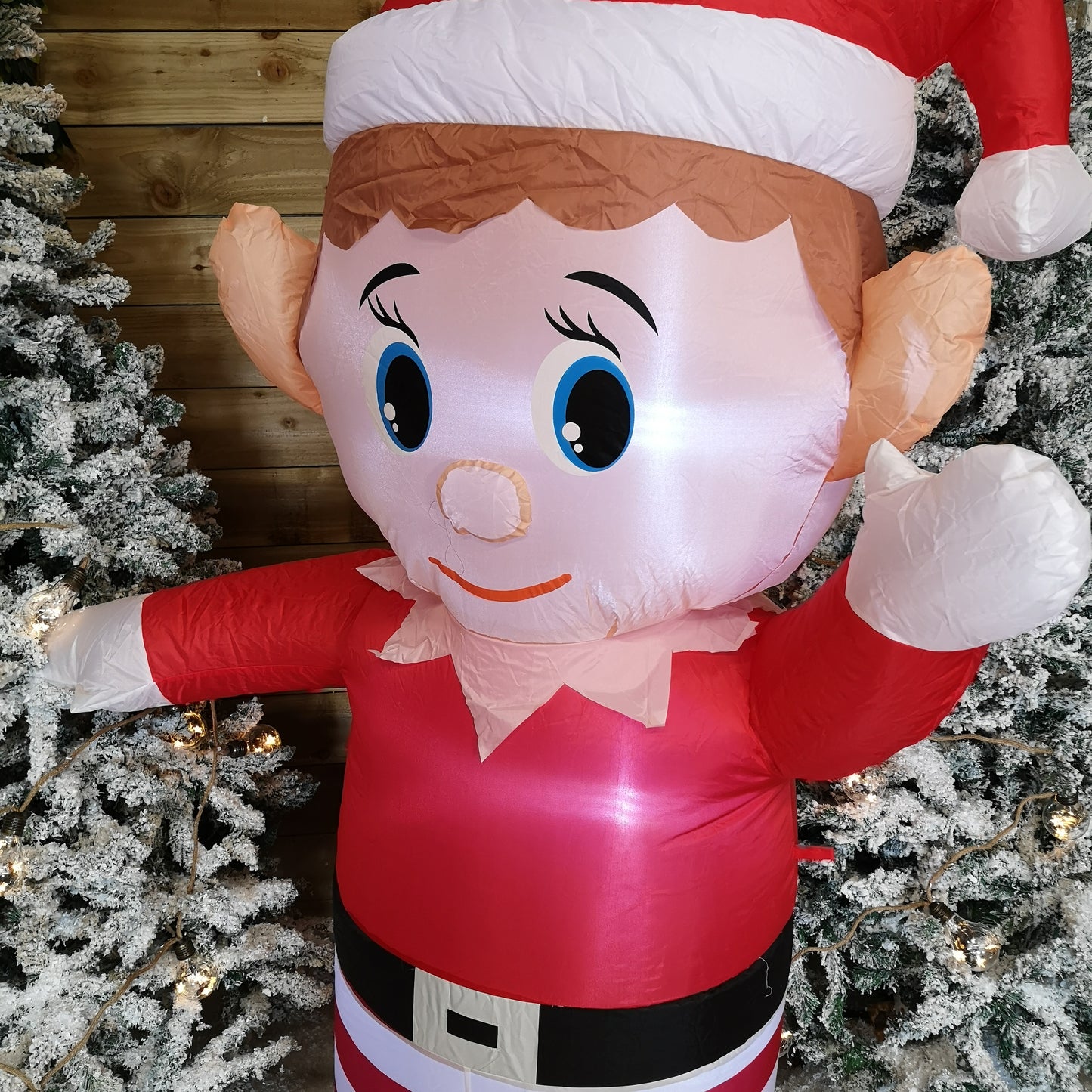 120CM Self Inflating LED Inflatable Christmas Elf Decoration