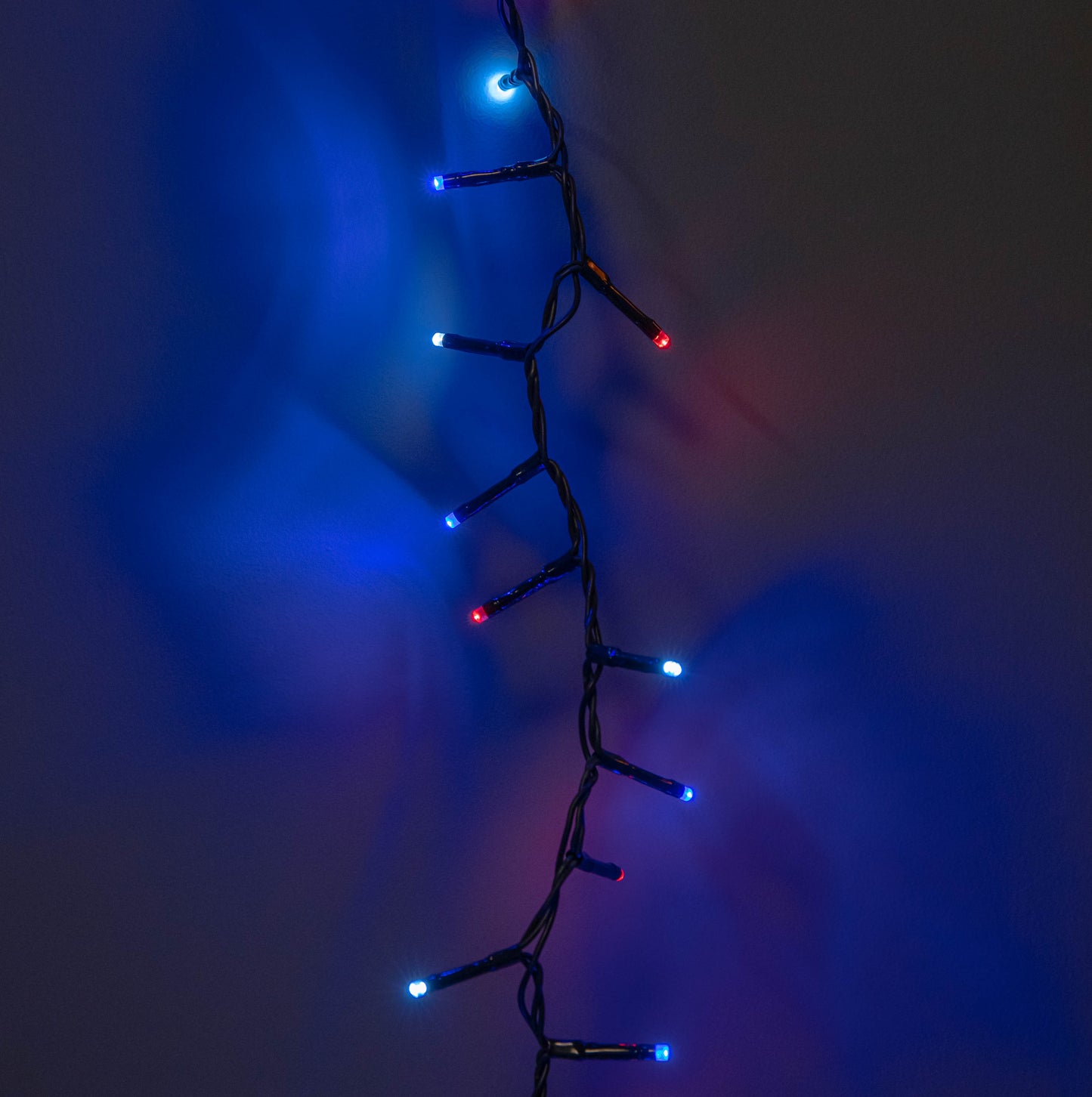 25m 1000 LED TreeBrights Christmas String Lights with Timer in Blue, White & Red