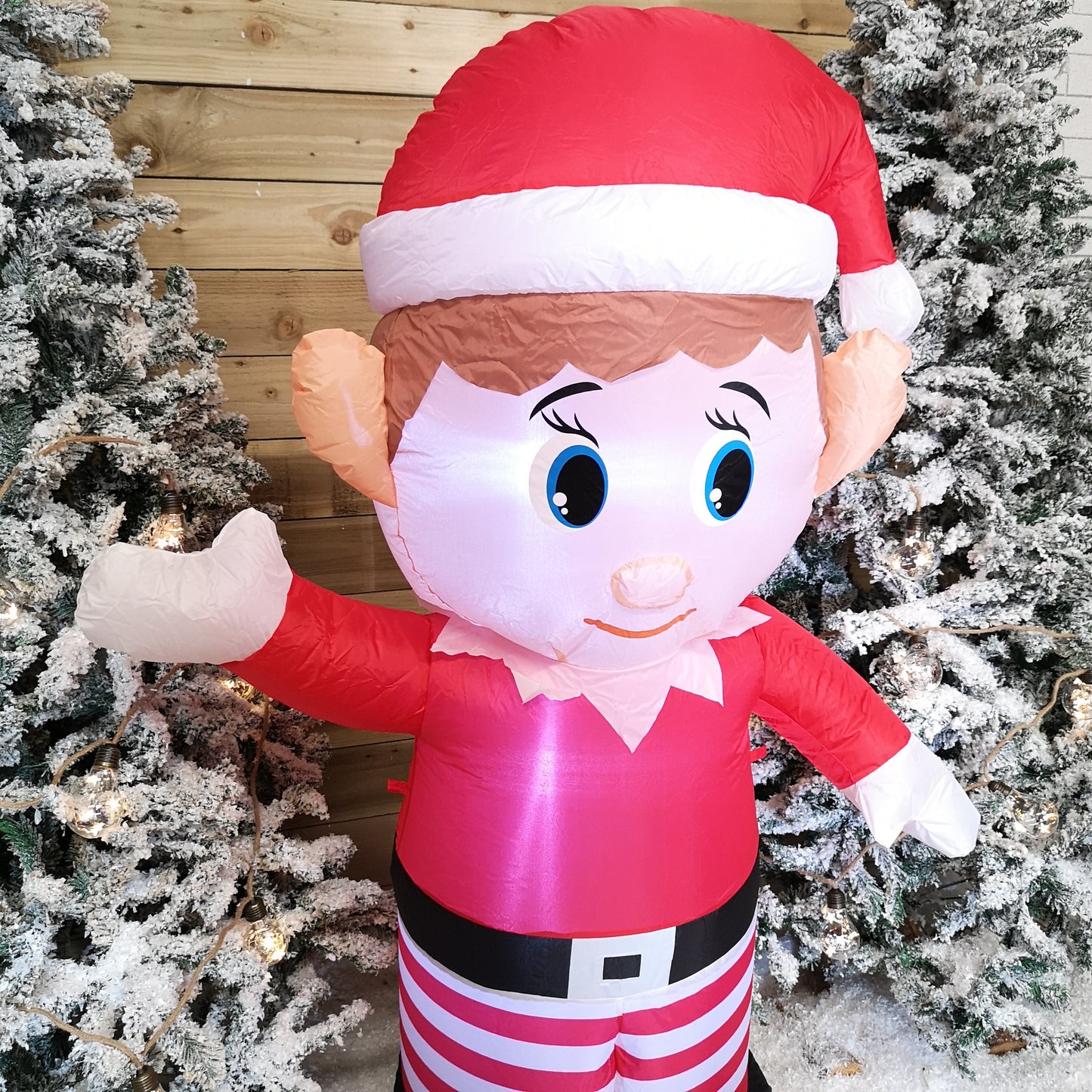 120CM Self Inflating LED Inflatable Christmas Elf Decoration