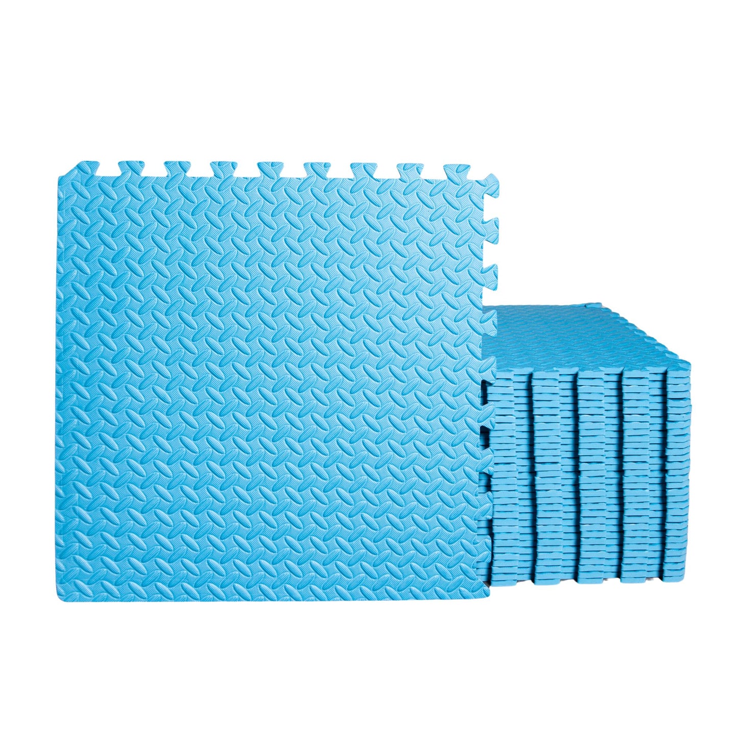 Samuel Alexander Blue 8 Piece EVA Foam Floor Protective Tiles / Mats 60x60cm Each Set For Gyms, Kitchens, Garages, Camping, Kids Play Matting, Flooring Mats Set Covers 2.88 sqm (31 sq ft)