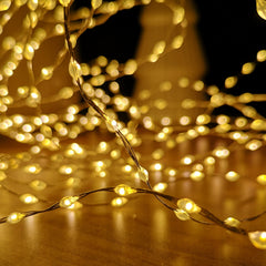 6.4m Compact MicroBrights Christmas Lights with 400 LEDs in Vintage Gold