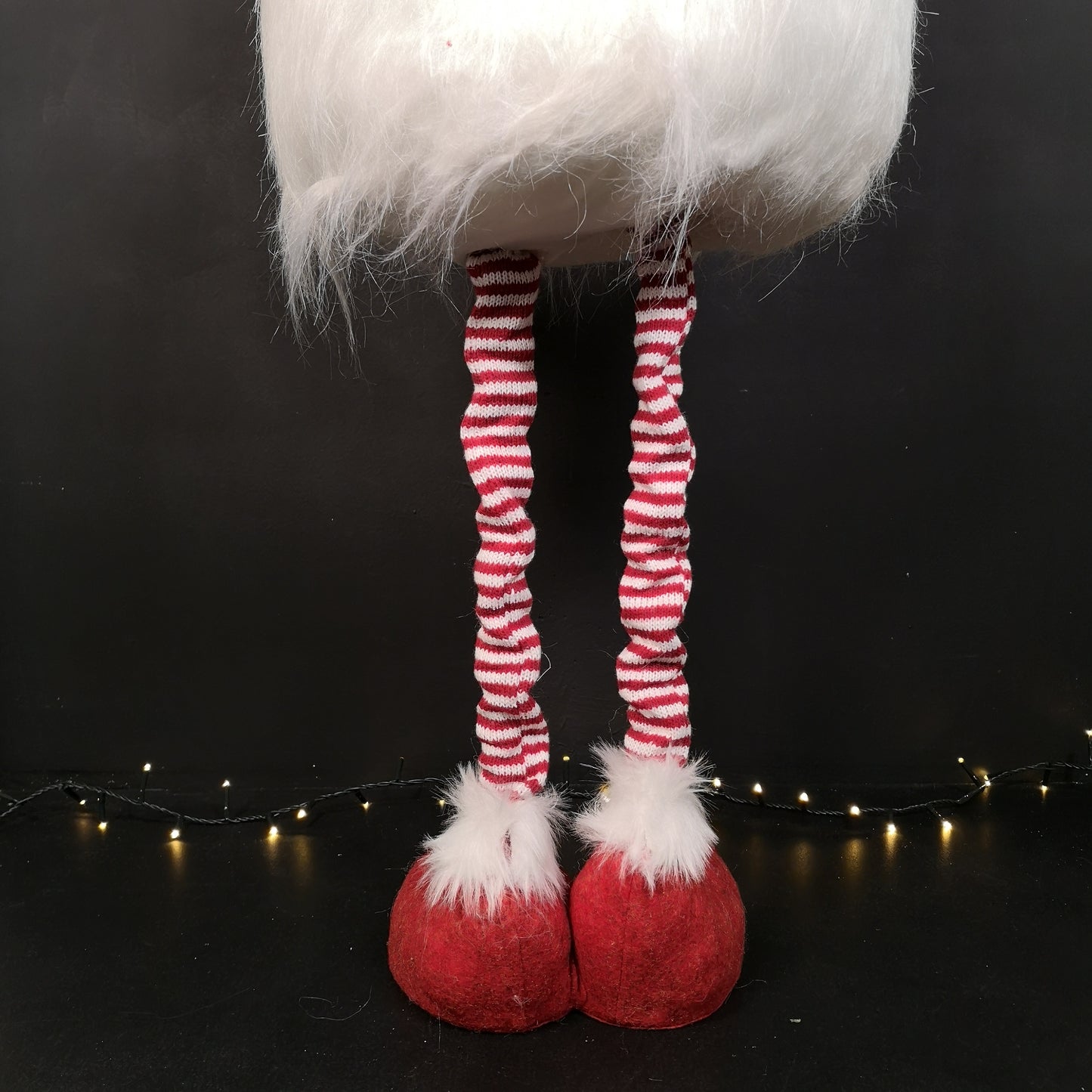 1.2m Standing Haired Christmas Gonk with Extendable Legs in Red