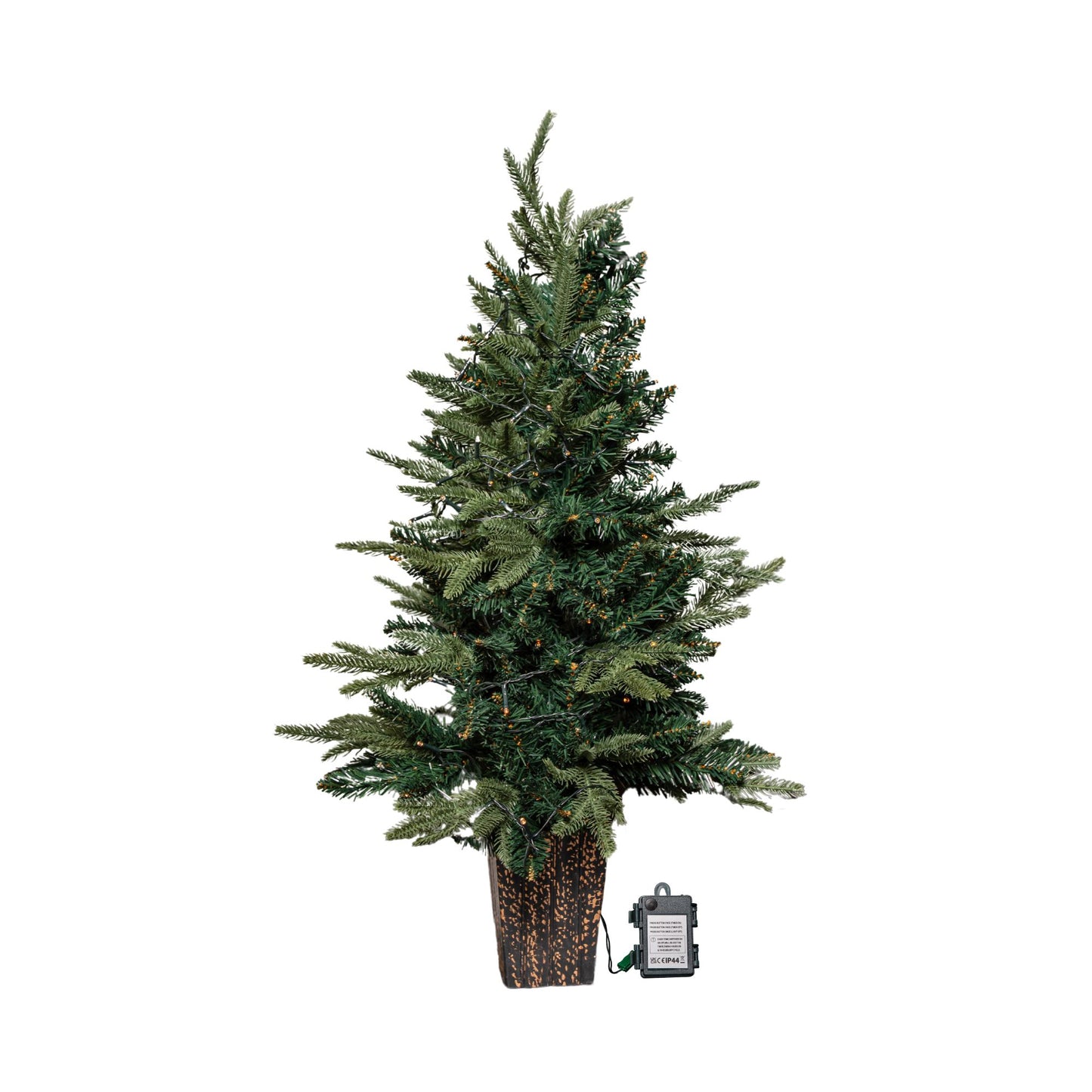 90cm Battery Operated Firefly tree with Pot with 90 Warm White LEDs and Timer