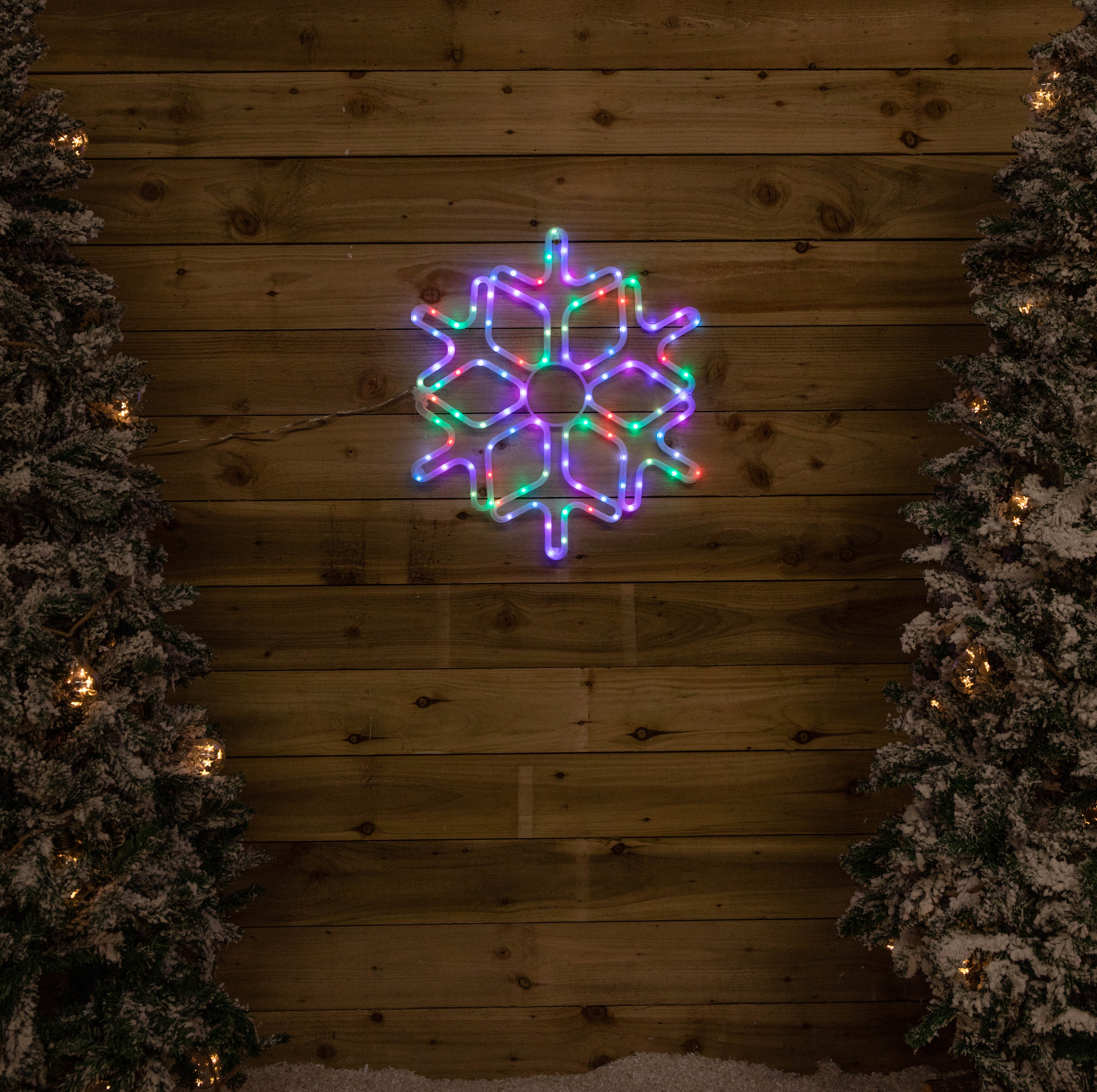 57cm RGB Digital Light up Christmas Snowflake with Remote Control & Timer Function