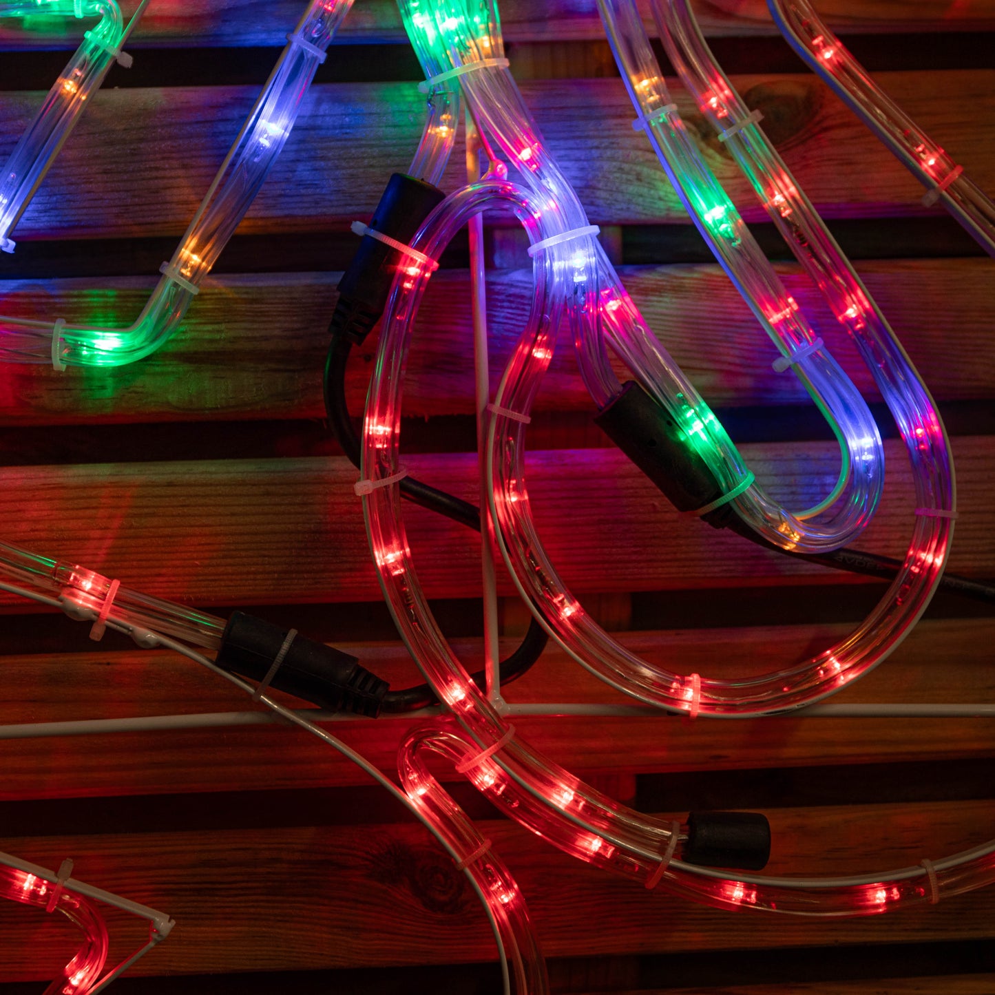 185cm x 70cm Light up Hanging Merry Christmas Rope Light with Multi-Action LEDs