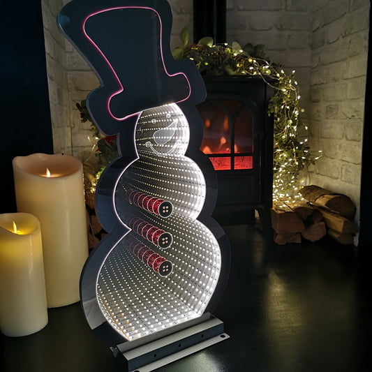 60cm LED Infinity Light Snowman