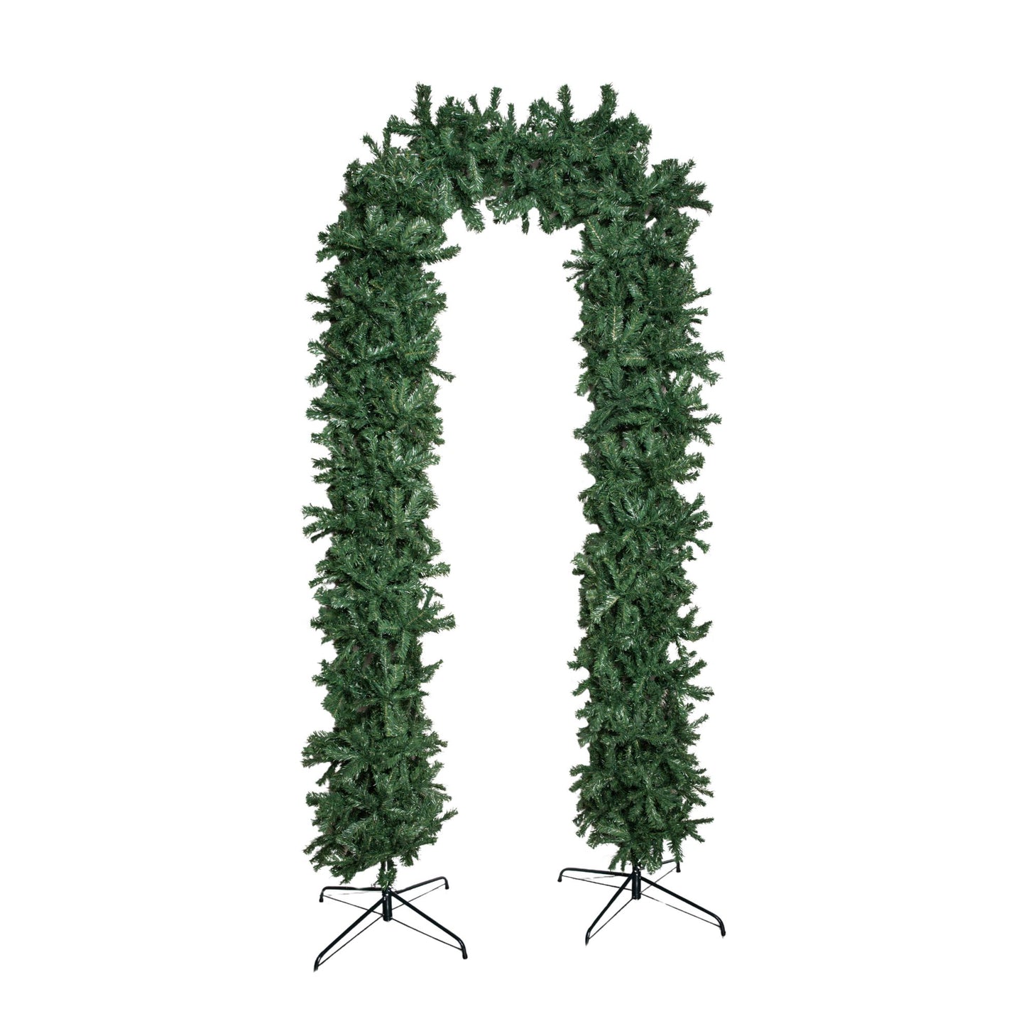 8ft (2.52m) Slimline Single Door Artificial Christmas Tree Arch in Green with 2000 Tips