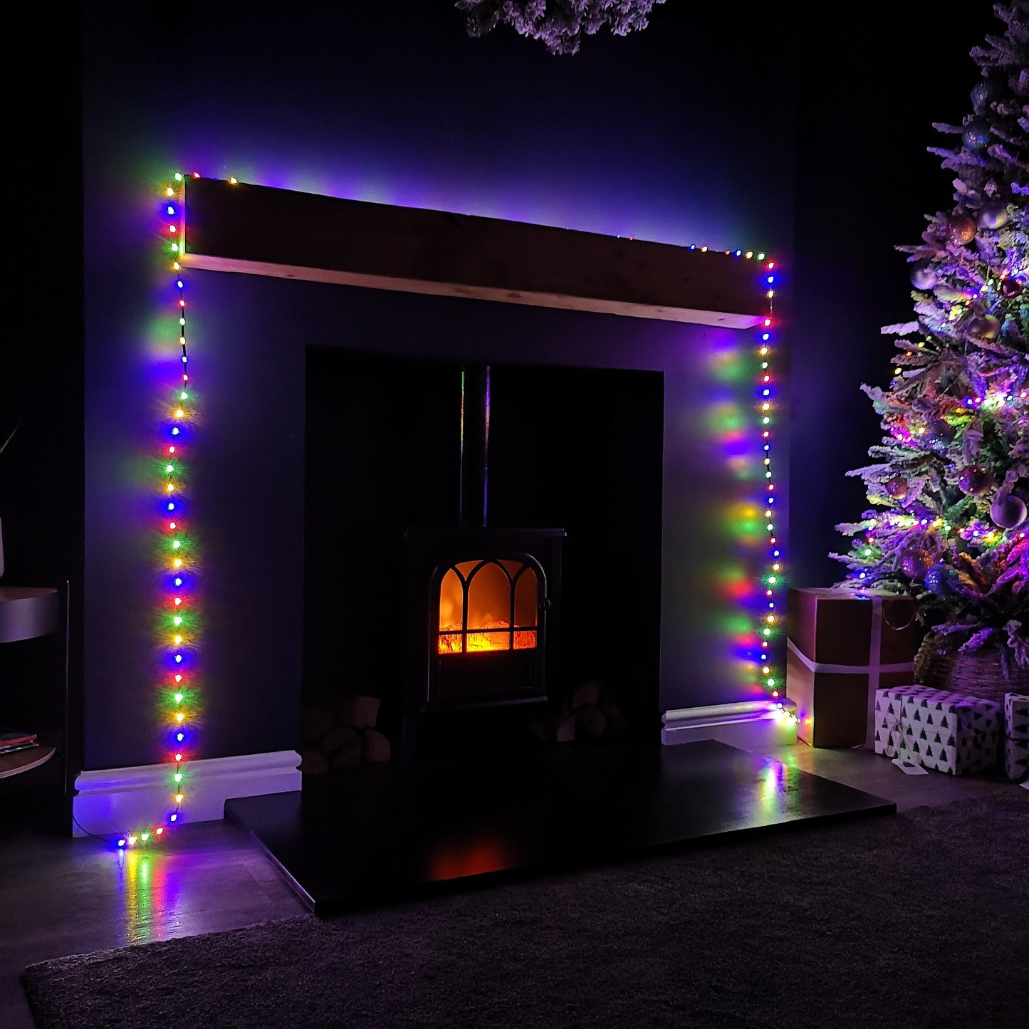 8.7m Indoor Outdoor Flexibrights Christmas Lights with 250 Multi-coloured LEDs