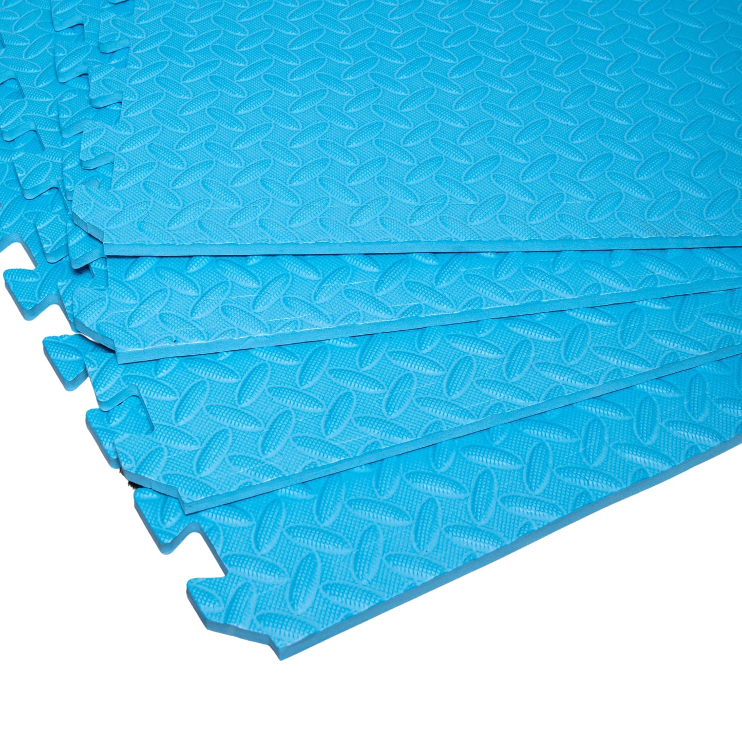 Samuel Alexander Blue 12 Piece EVA Foam Floor Protective Tiles Mats 60x60cm Each Set For Gyms, Kitchens, Garages, Camping, Kids Play Matting, Flooring Mats Set Covers 4.32 sqm (46.5 sq ft)