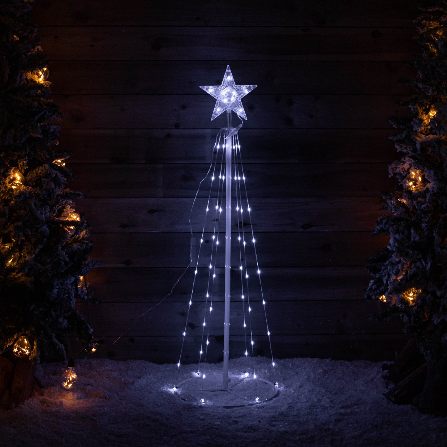 1.2M Light up Smart Christmas Cone Tree with Multi-Action RGB LEDs