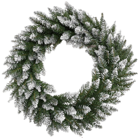 60cm Snow Tip Christmas Wreath with 160 Bullet Tips