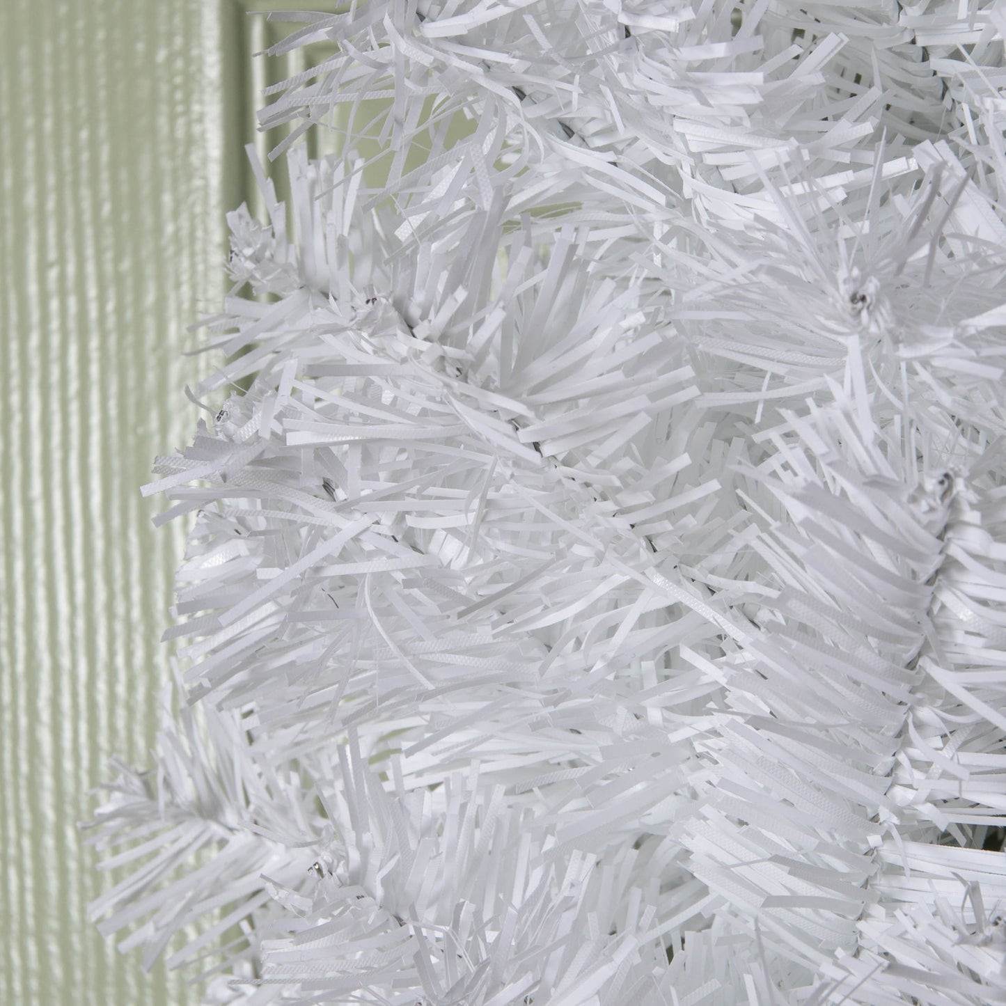 50cm Hanging Plain White Christmas Wreath with PVC Branches