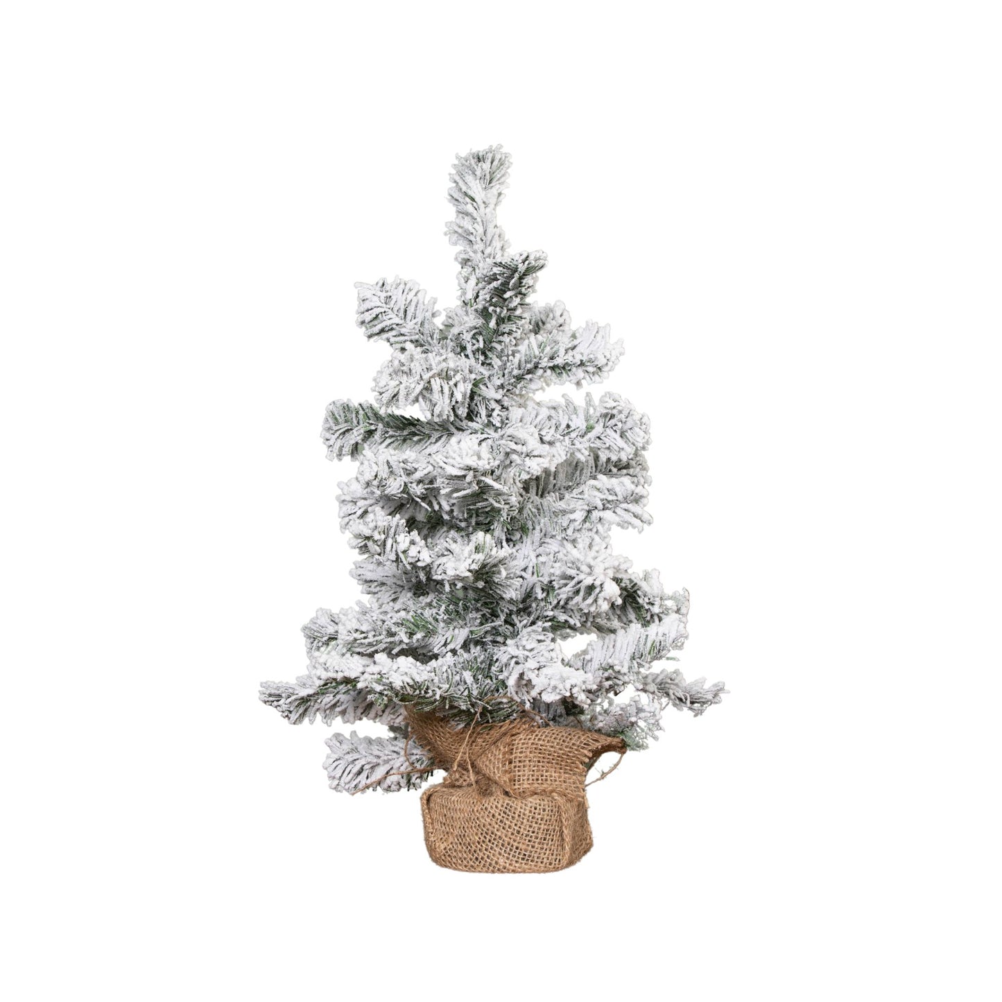 45cm Mini Imperial Snow Flocked Christmas Tree in Burlap Base