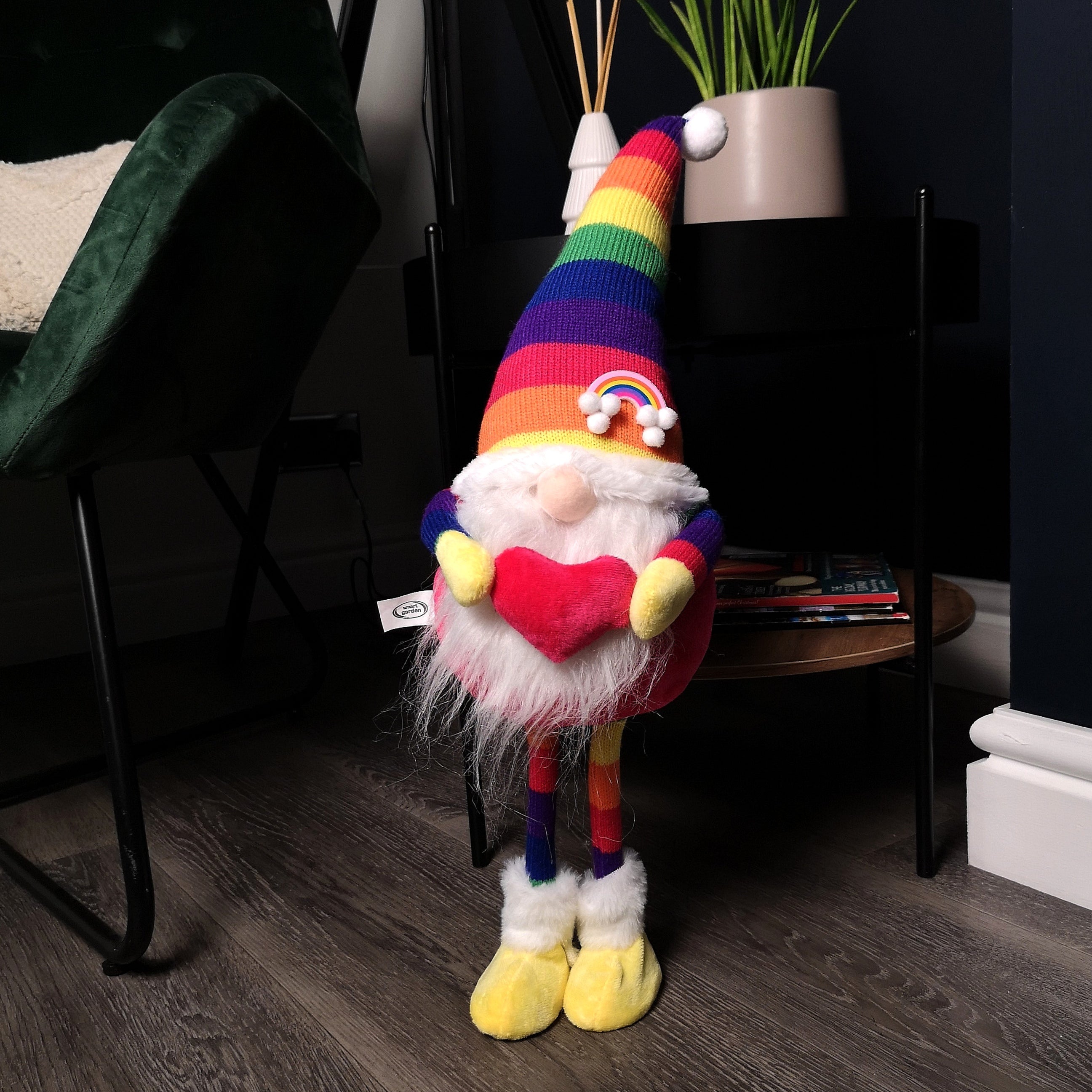 55cm Standing Plush Rainbow Christmas Gonk Decoration 