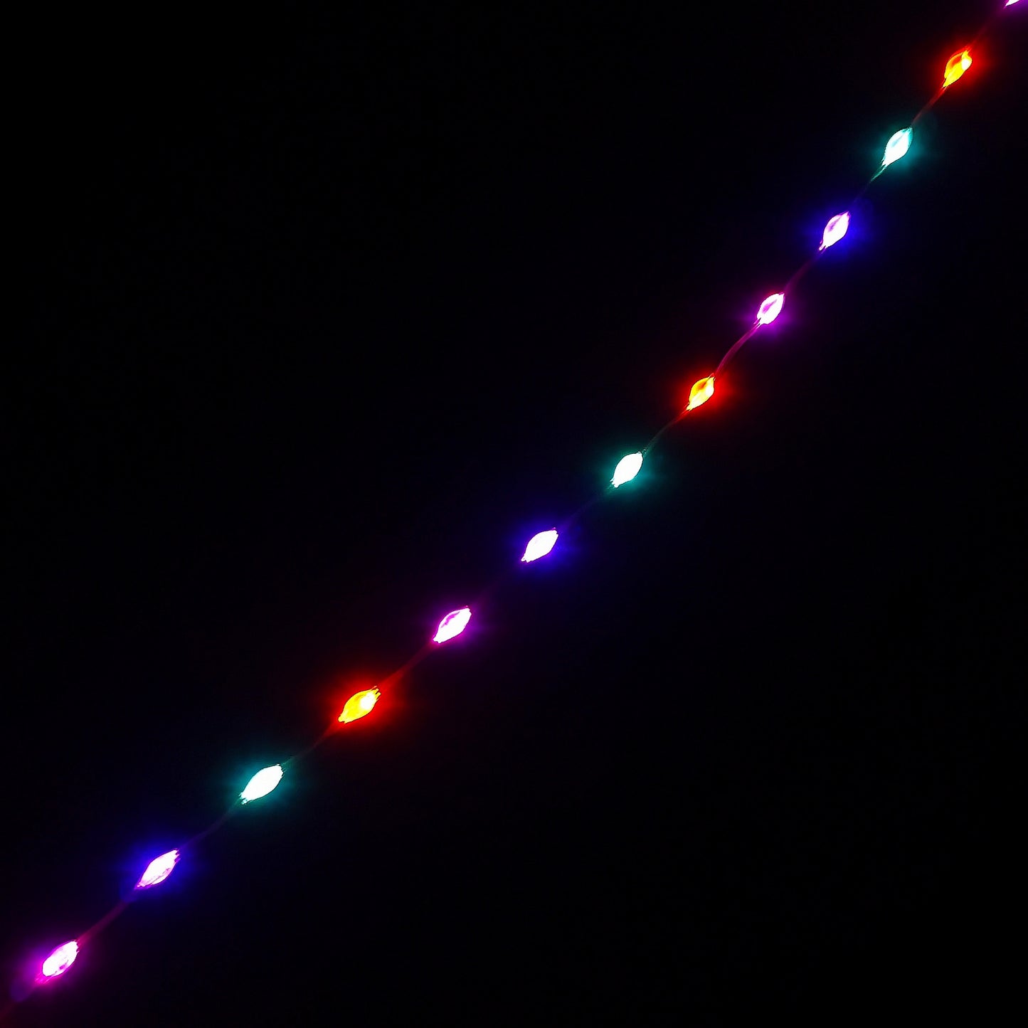 12.8m Compact MicroBrights Christmas Lights with 800 LEDs in Rainbow