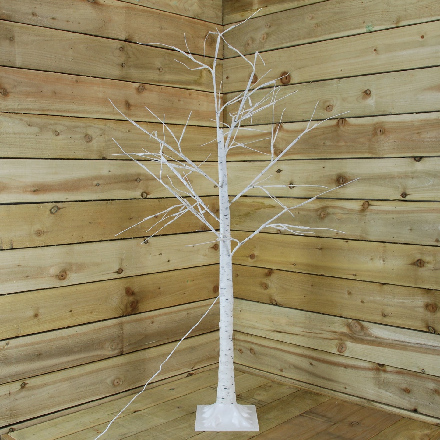 1.5m Christmas Twinkling Birch Tree with Warm White LEDs