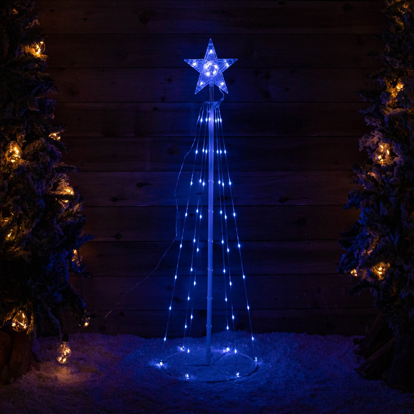 1.8m Light up Smart Christmas Cone Tree with Multi-Action RGB LEDs