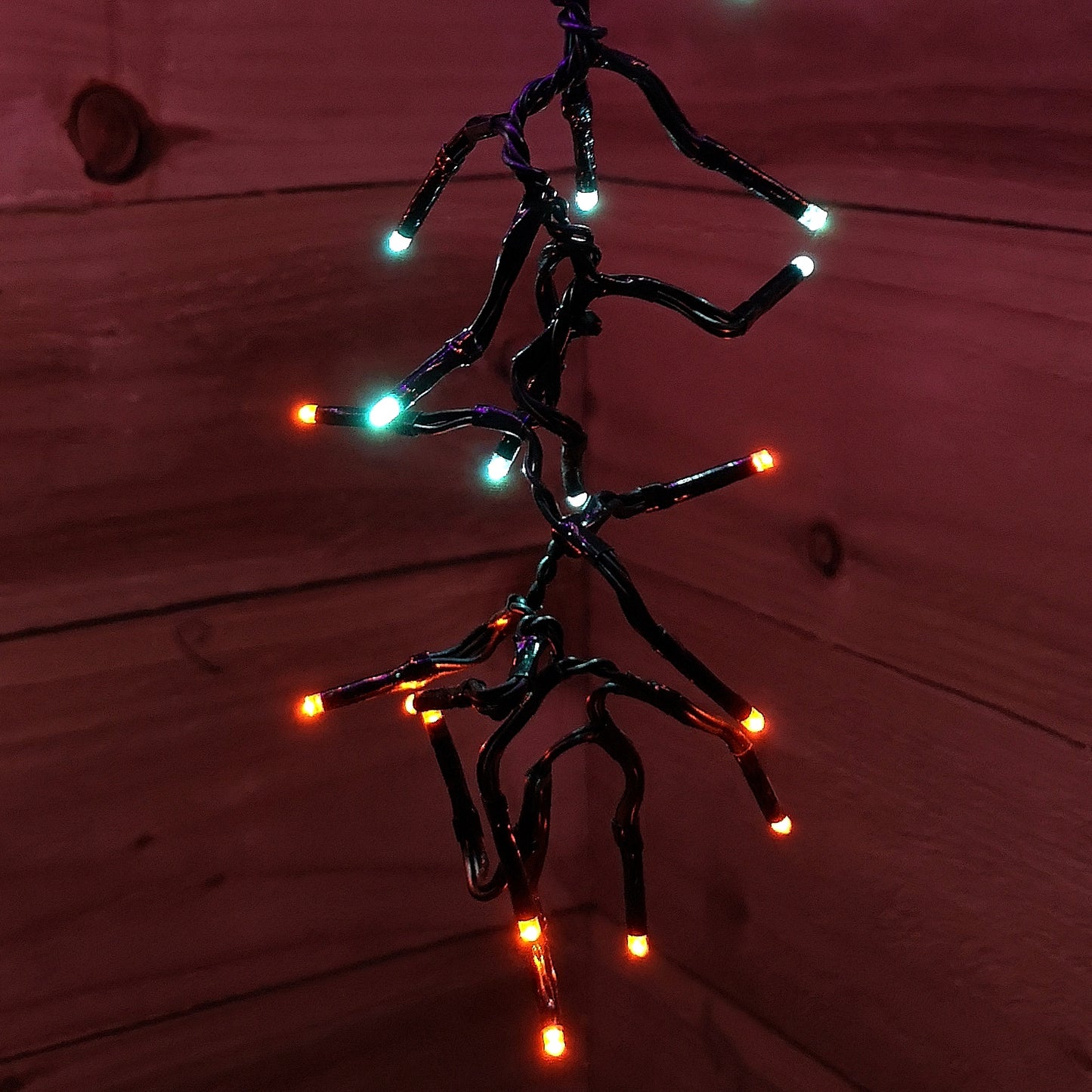 Set of 6 Drop Tree Multi-Action Christmas ClusterBrights with 384 Rainbow LEDs