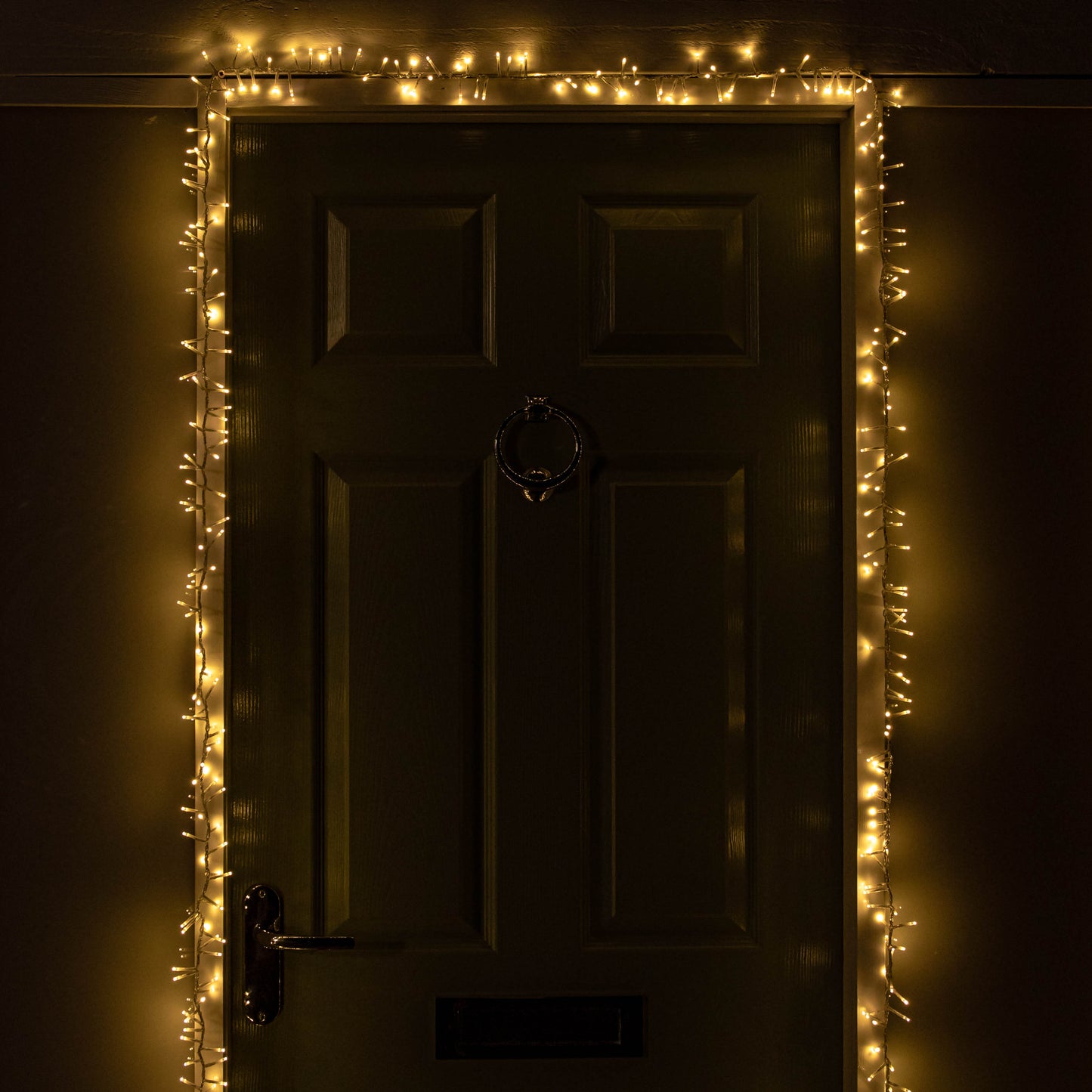 5.5m 440 LED SupaBrights Door Christmas String Lights with Timer in Warm White