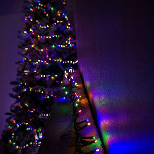 6m Treebrights Christmas Lights with 240 LEDs in Multi-Coloured with Timer