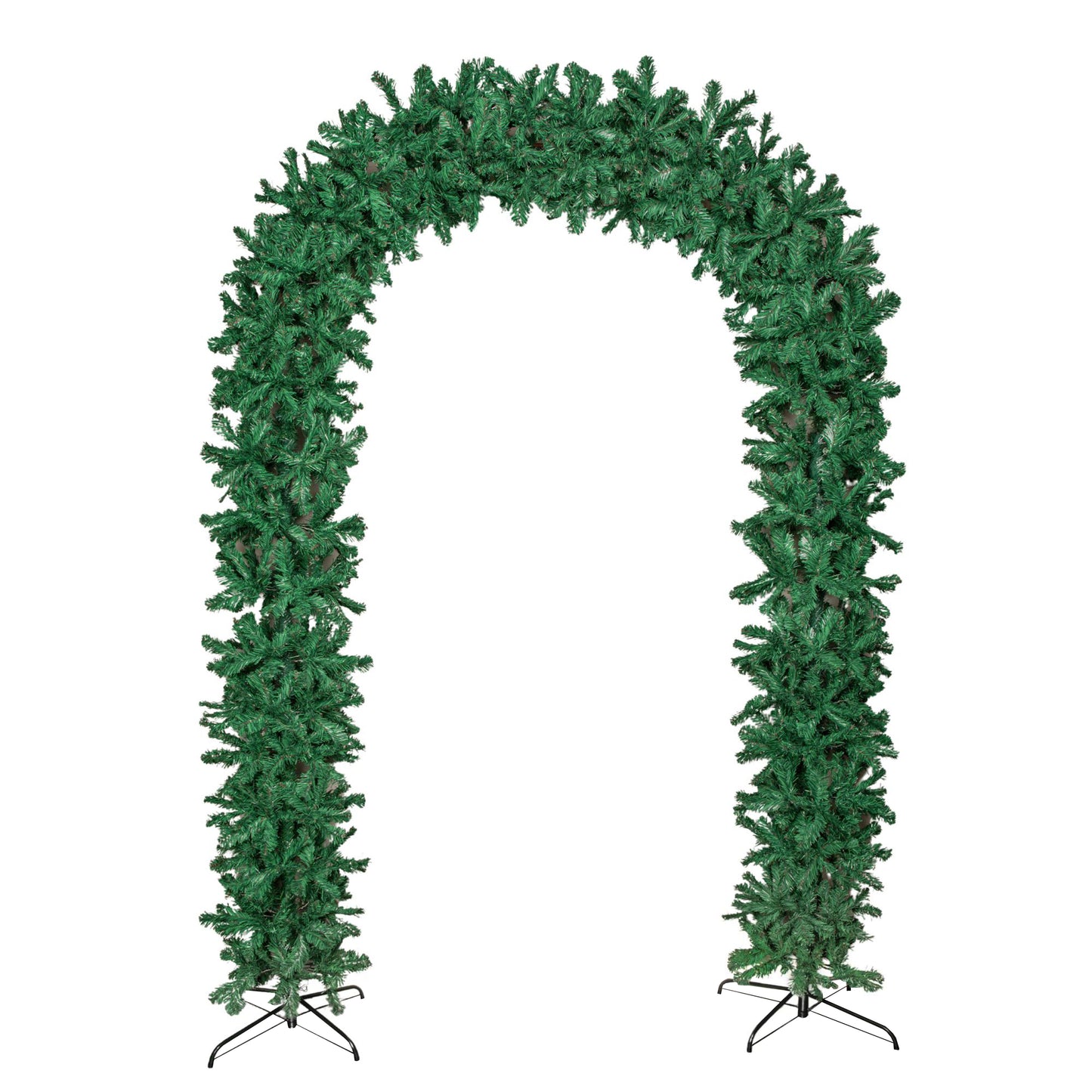 8ft (2.50m) Double Door Artificial Christmas Tree Arch in Green with 1296 Tips