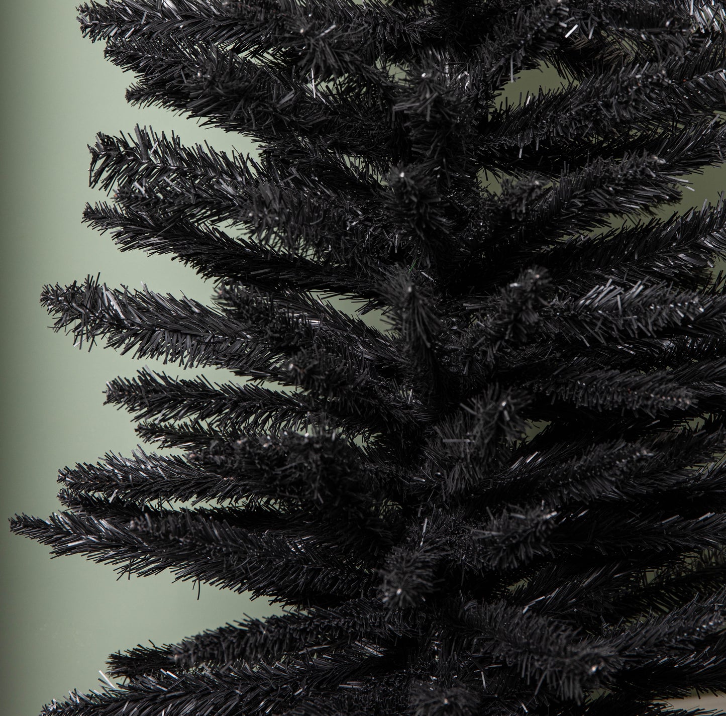 7ft (2.1m) Black Pencil Pine Artificial Christmas Tree with 401 Tips