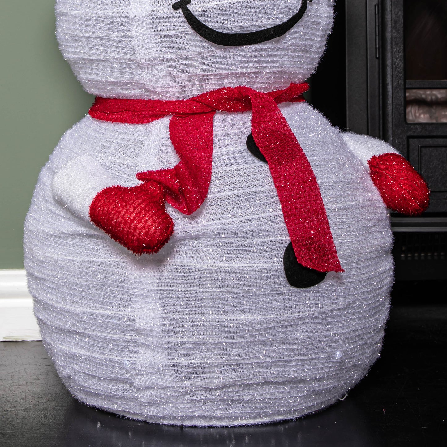 70cm Battery Operated Pop up Christmas Snowman with Static & Flashing White LEDs