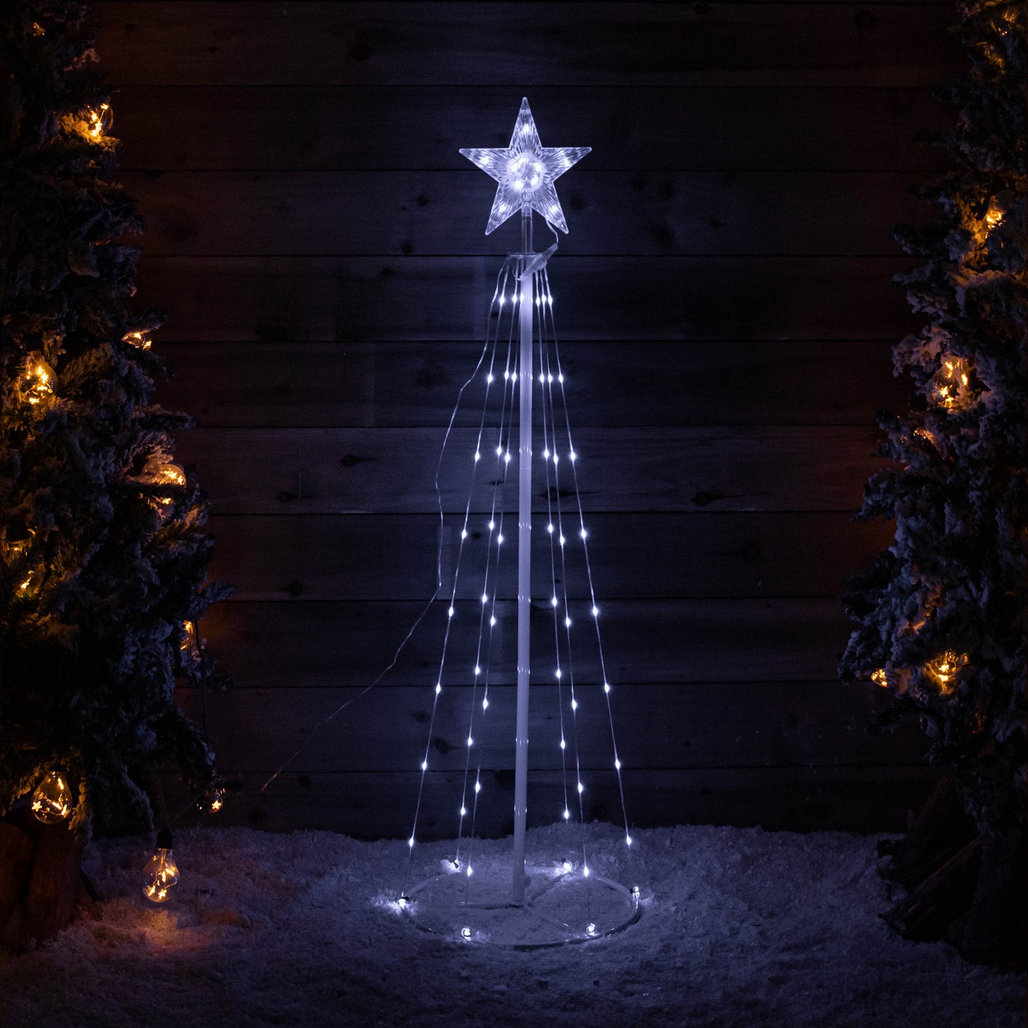 1.8m Light up Smart Christmas Cone Tree with Multi-Action RGB LEDs