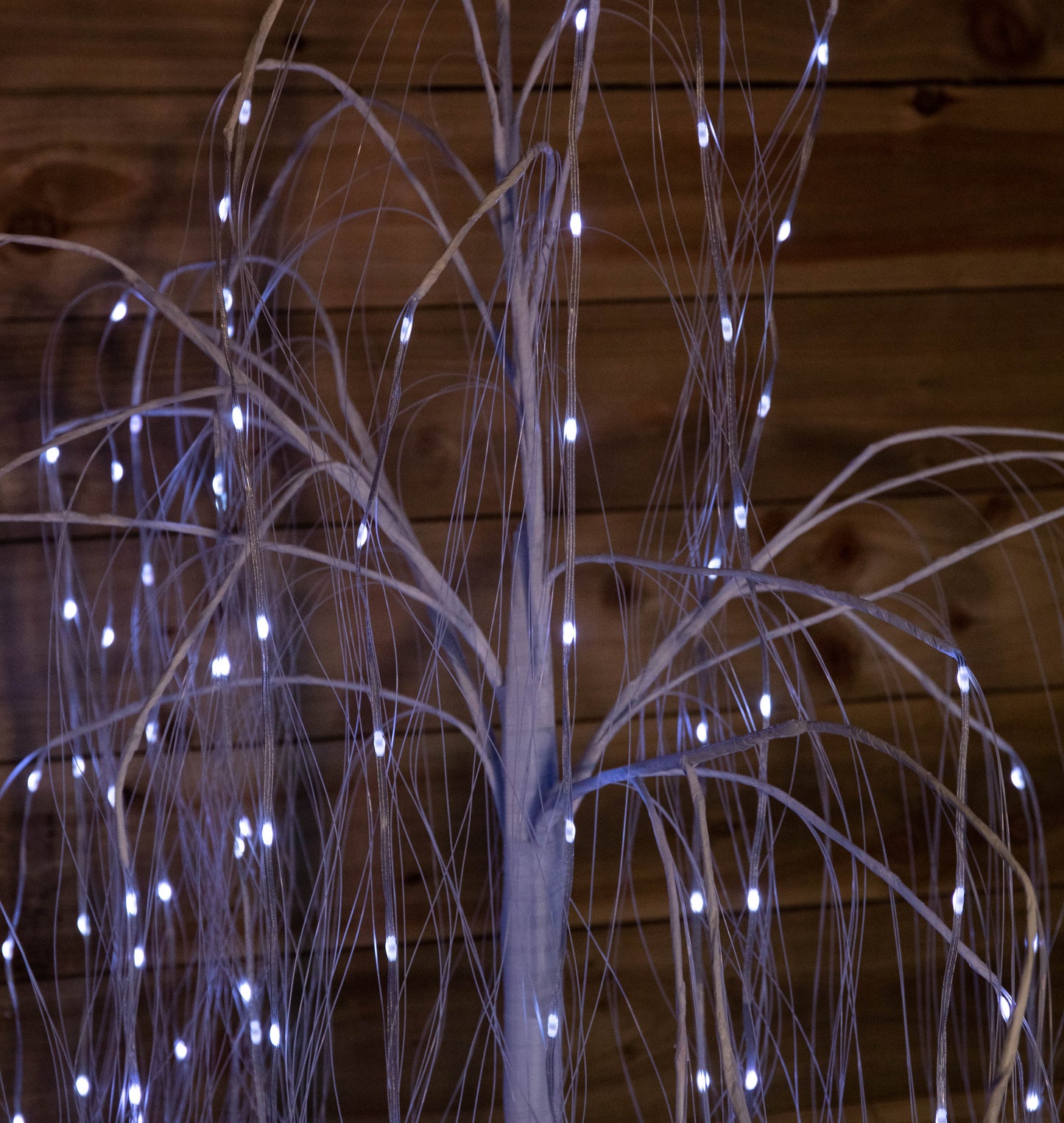 1.2m White Christmas Willow Tree with App, Remote Control and 140 RGB LEDs