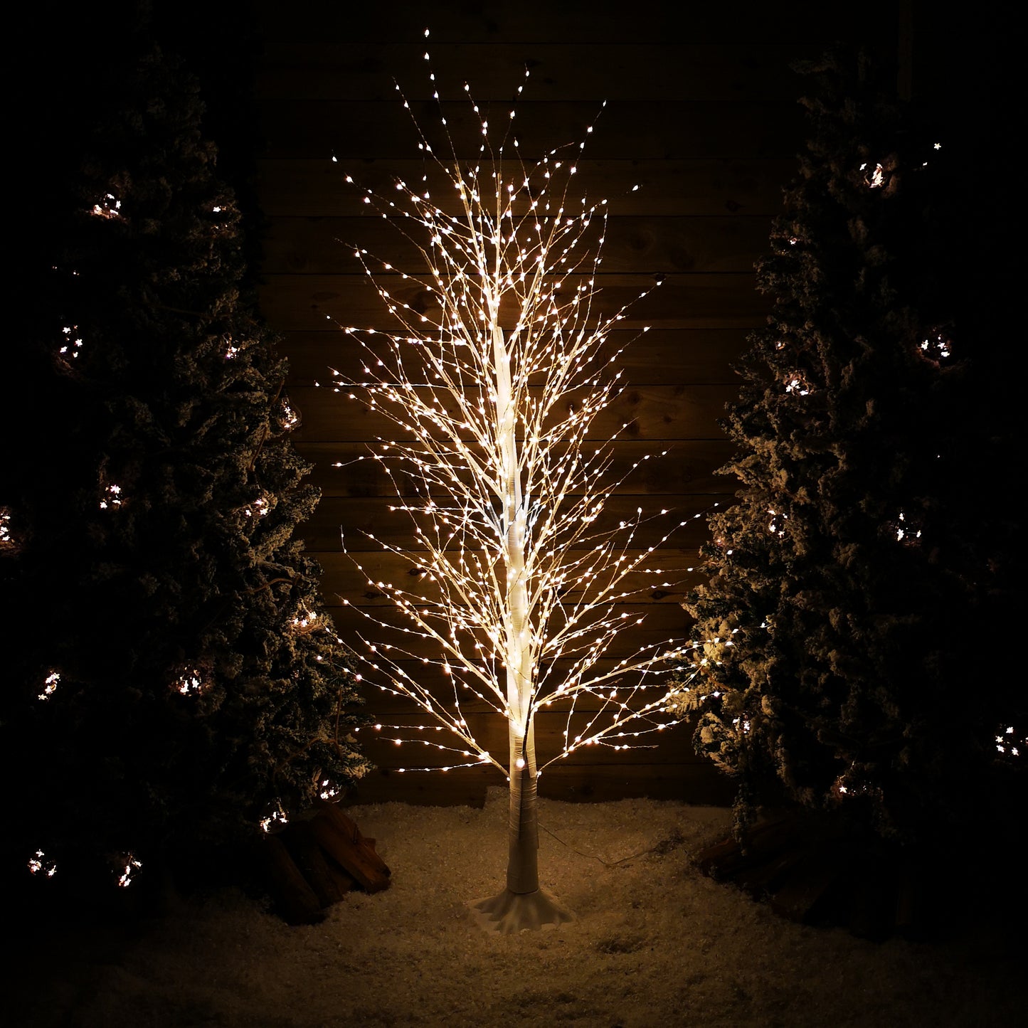 6ft (1.8m) White Modelling Micro Dot Tree with 1,300 Twinkling LEDs in Warm white 