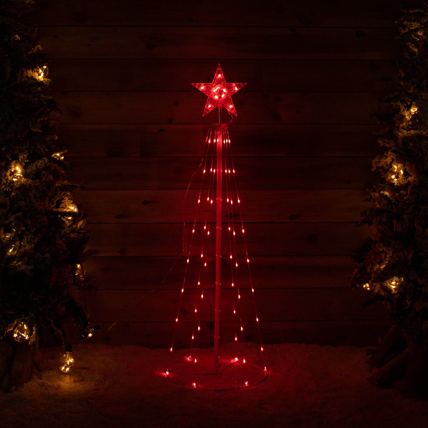 1.2M Light up Smart Christmas Cone Tree with Multi-Action RGB LEDs