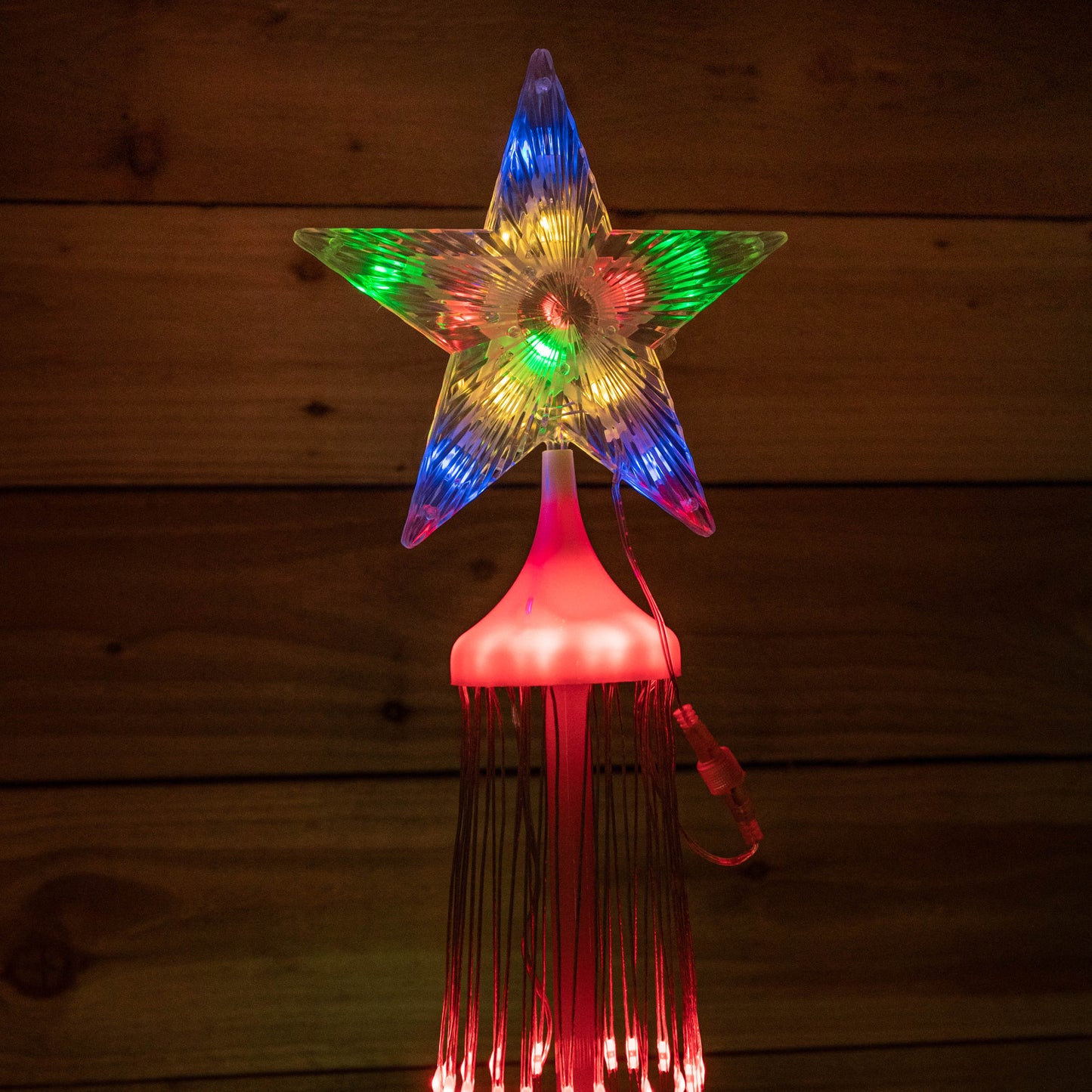 2.5m Light up Christmas Cone Tree with 320 Multi-Coloured LEDs and Timer Function