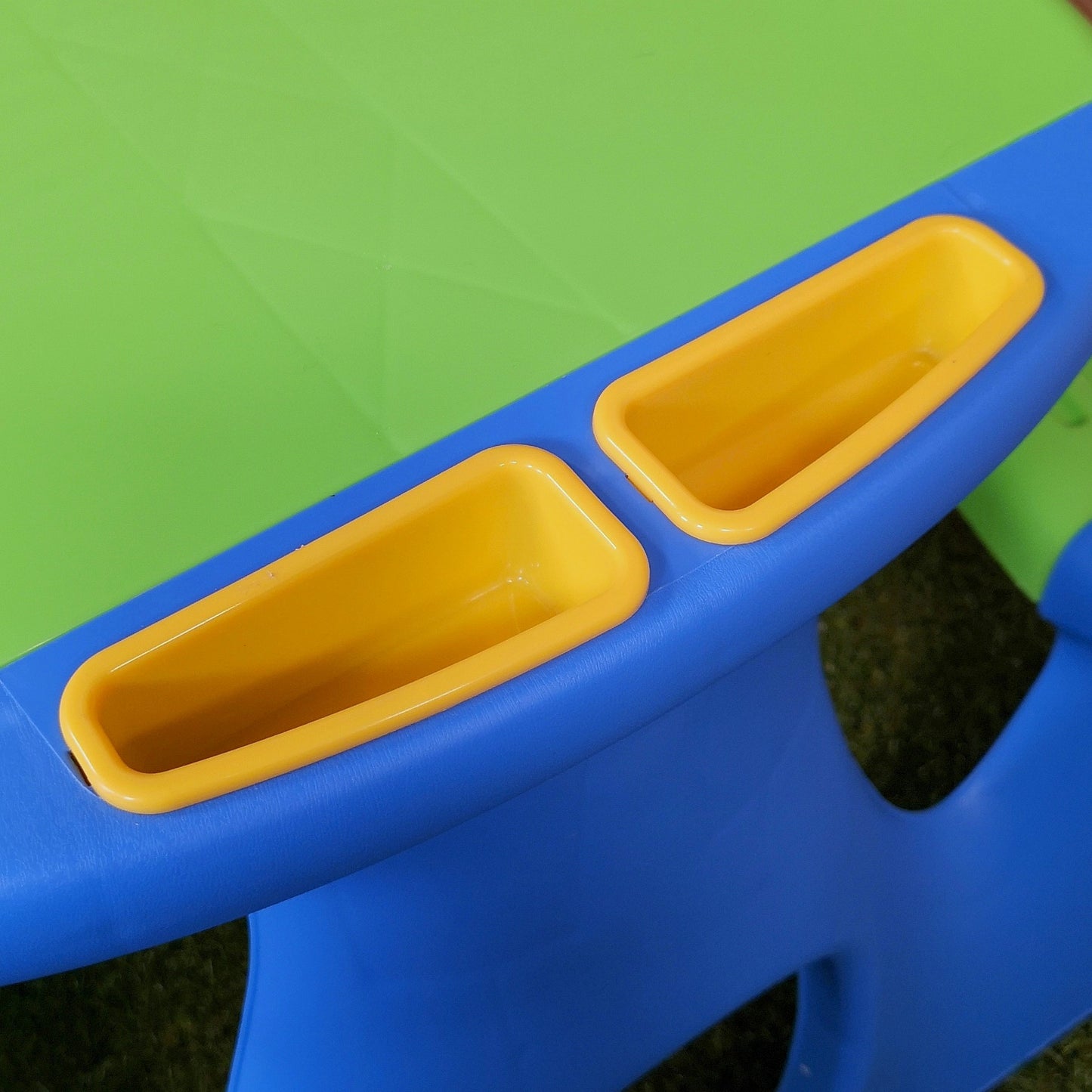 48cm Kids Outdoor Garden Patio Plastic Picnic Table and Bench