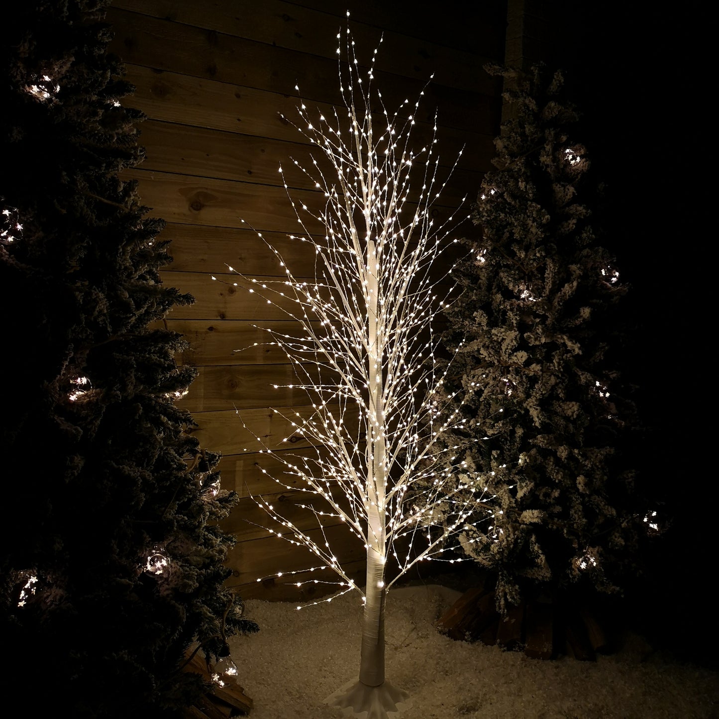 6ft (1.8m) White Modelling Micro Dot Tree with 1,300 Twinkling LEDs in Warm white 