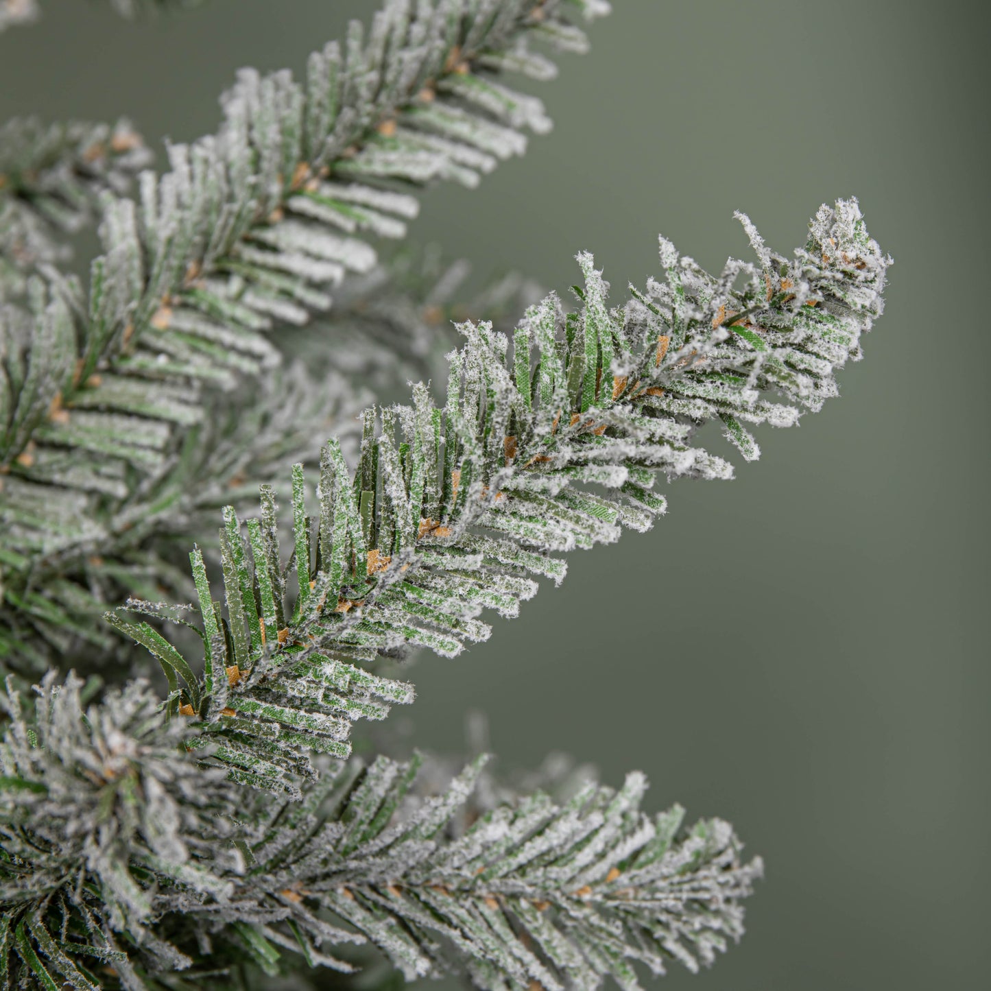 7ft (2.1m) Snowy Green & White Everlands Liberty Spruce Christmas Tree with Metal Stand