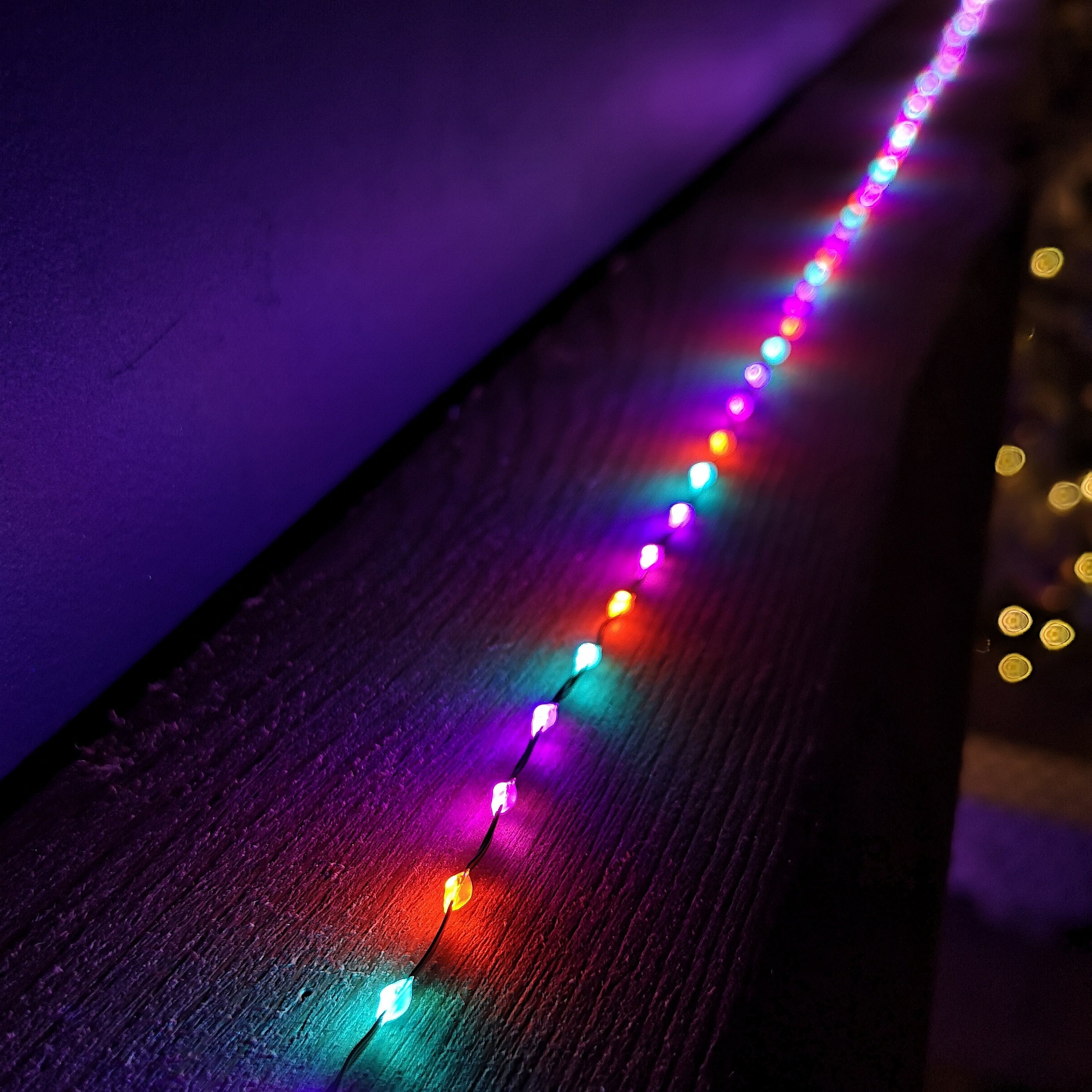 6.4m Compact MicroBrights Christmas Lights with 400 LEDs in Rainbow