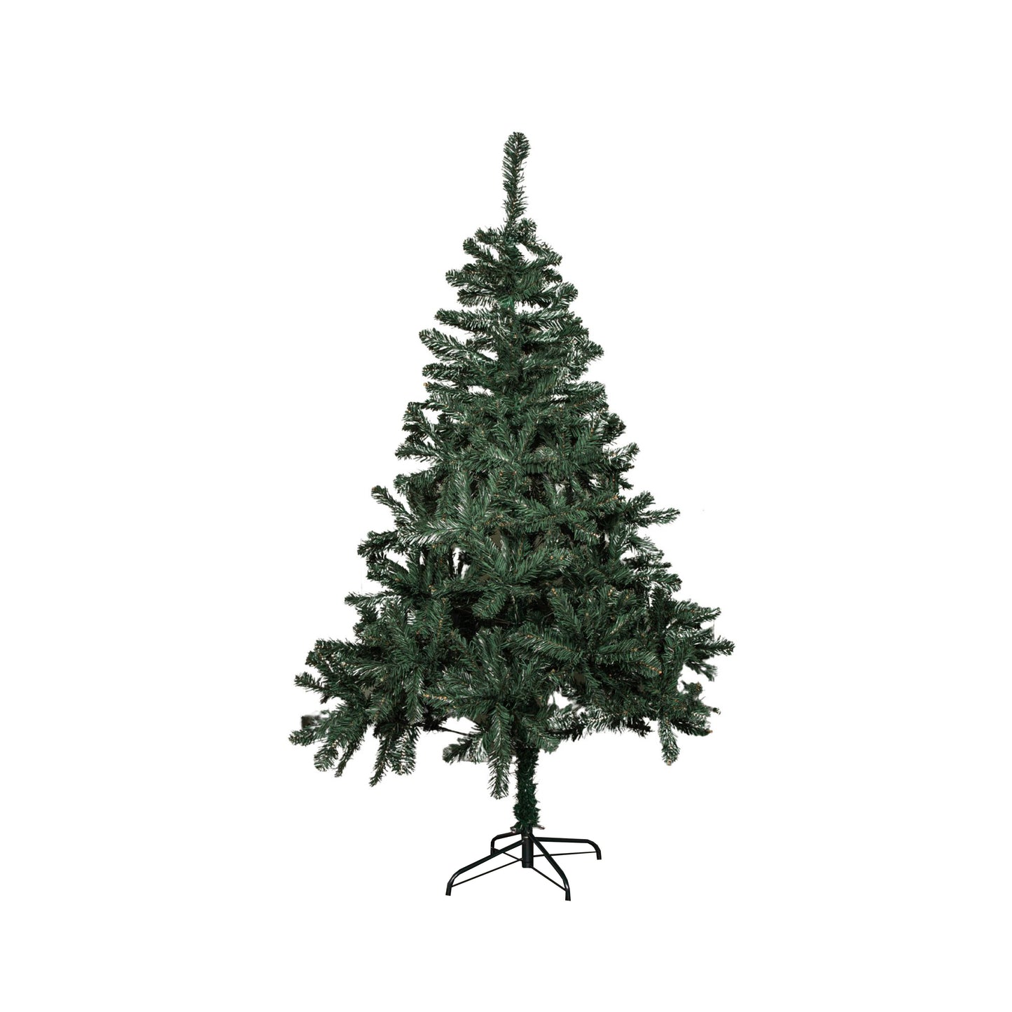 6ft (1.8m) Green Artificial Christmas Tree with Green Metal Stand and 497 Tips