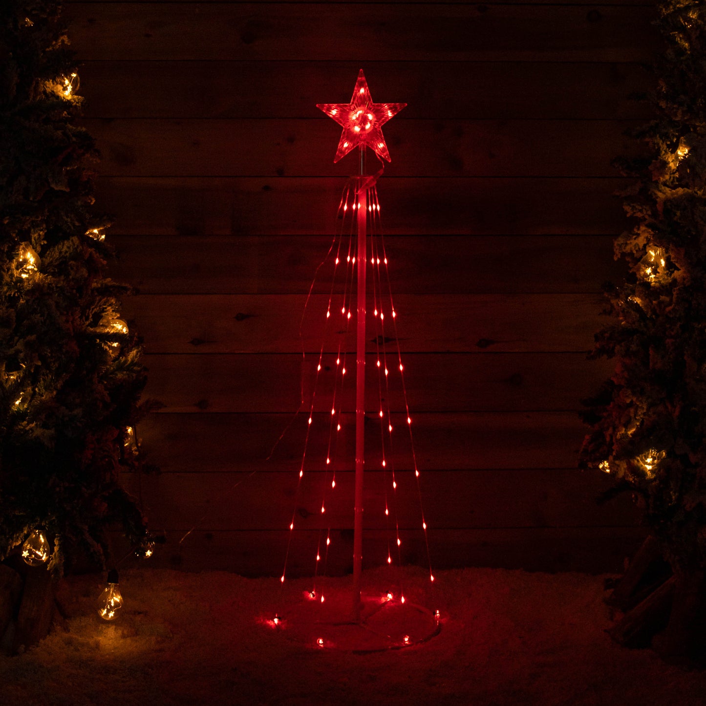 1.8m Light up Smart Christmas Cone Tree with Multi-Action RGB LEDs