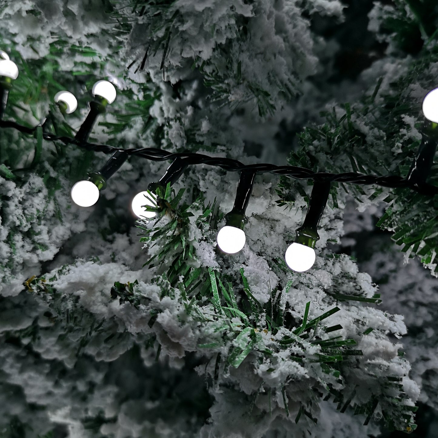 7.5m Frosted Berry Christmas Lights with 300 LEDs in White