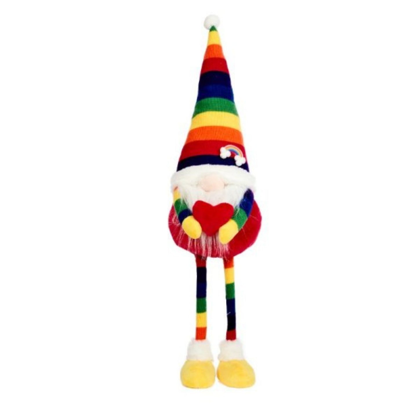 66cm Large Standing Plush Rainbow Christmas Gonk Decoration 