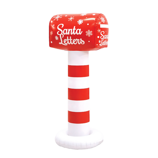 105cm Outdoor Red and White Christmas MailBox Inflatable Decoration