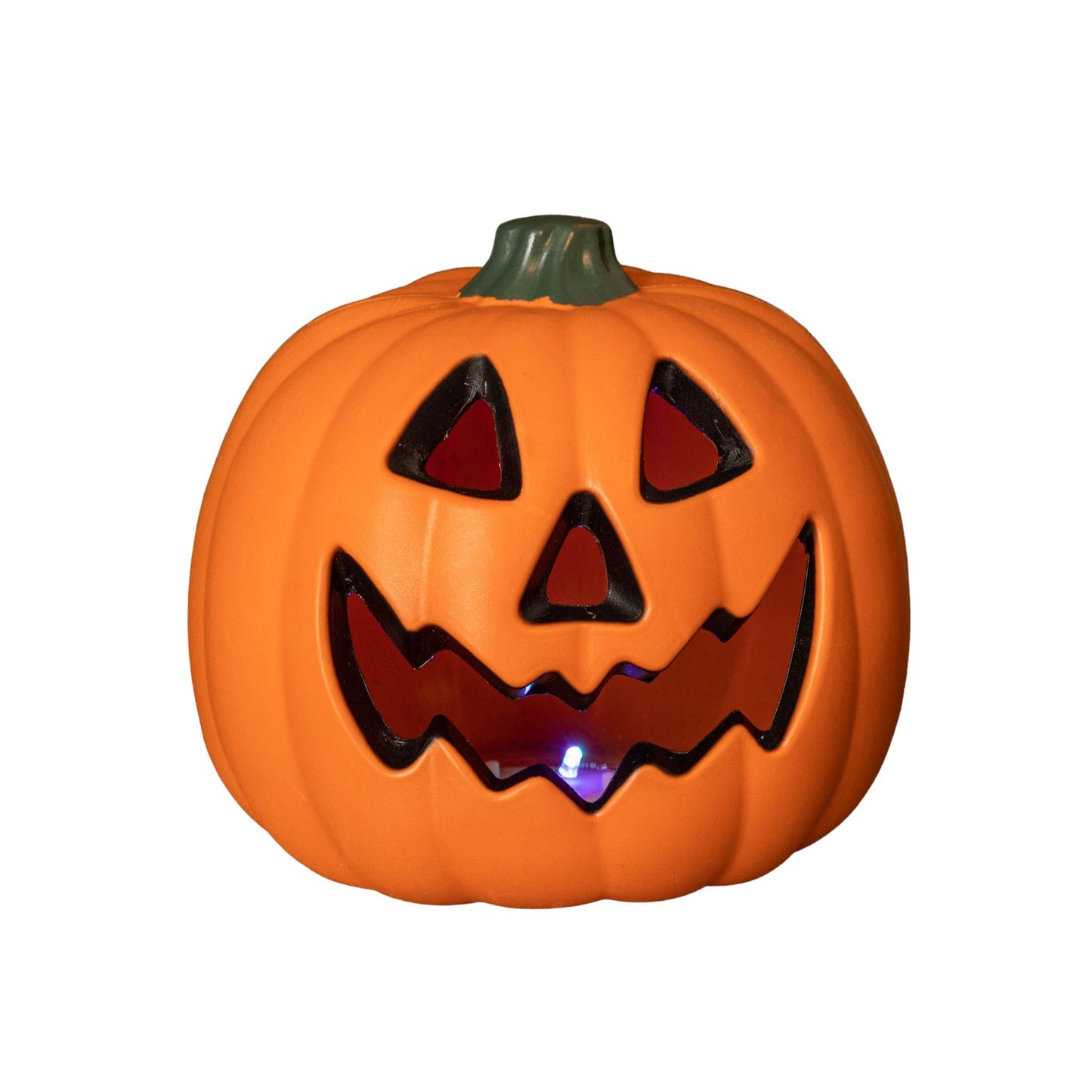 21cm Battery Operated Light up Pumpkin Lantern with Multi-Coloured LEDs