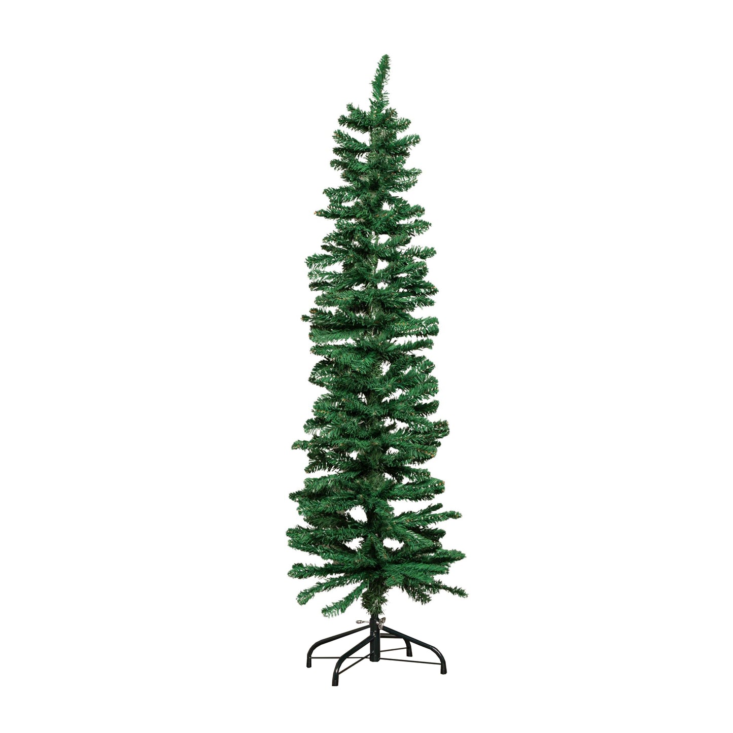 5ft (1.5m) Green Artificial Pencil Christmas Tree With Green Metal Stand and 236 Tips