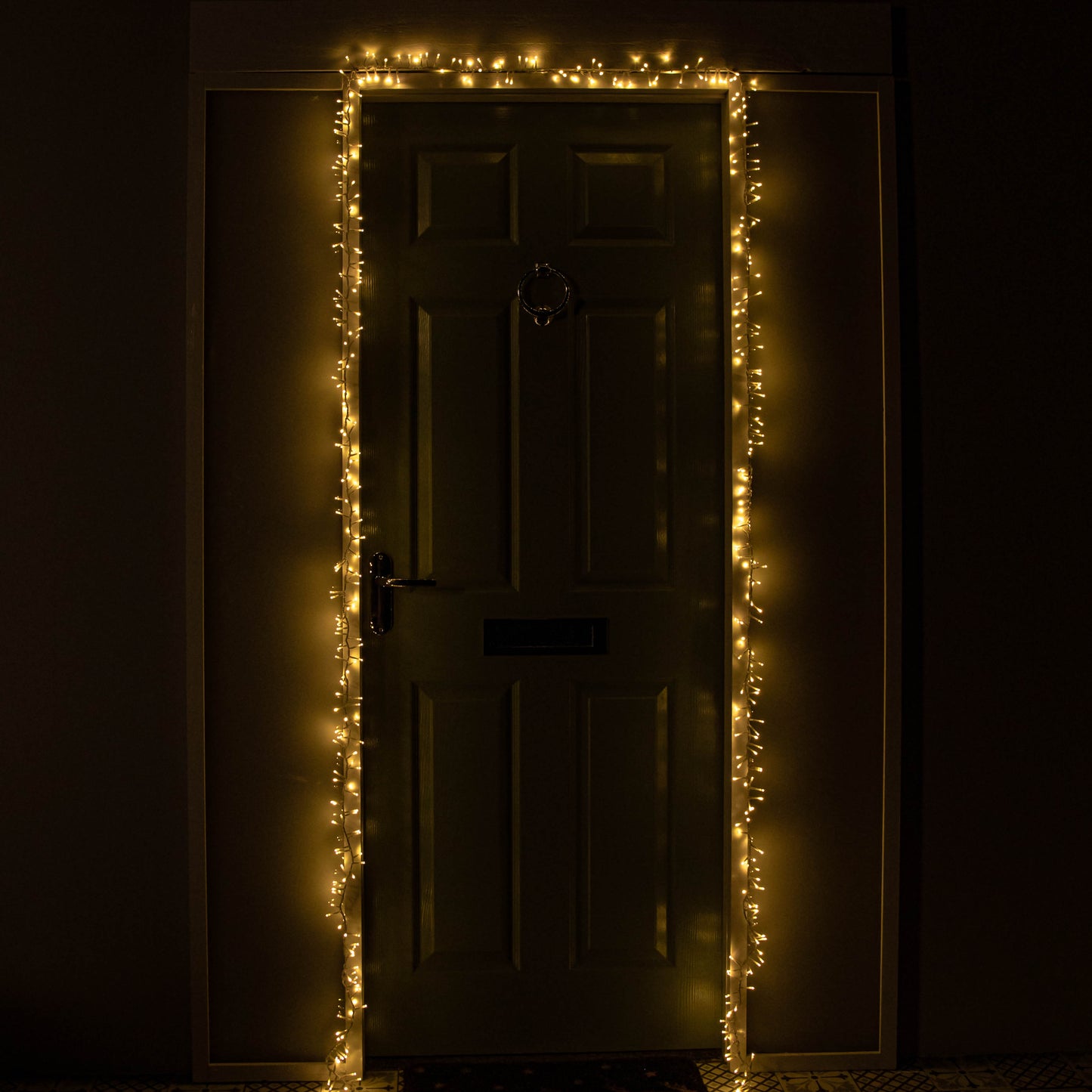 5.5m 440 LED SupaBrights Door Christmas String Lights with Timer in Warm White